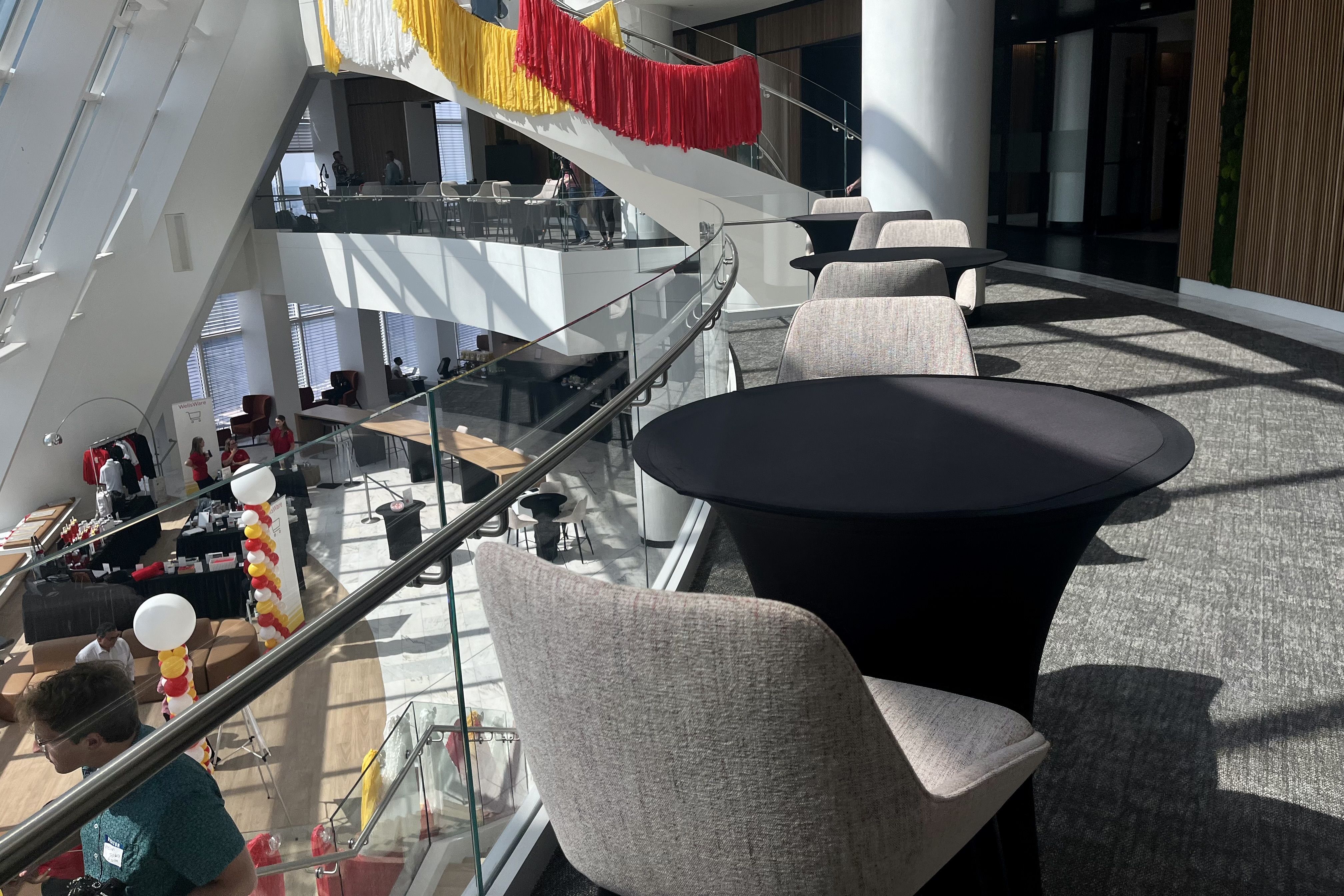 Chairs in a collaboration space