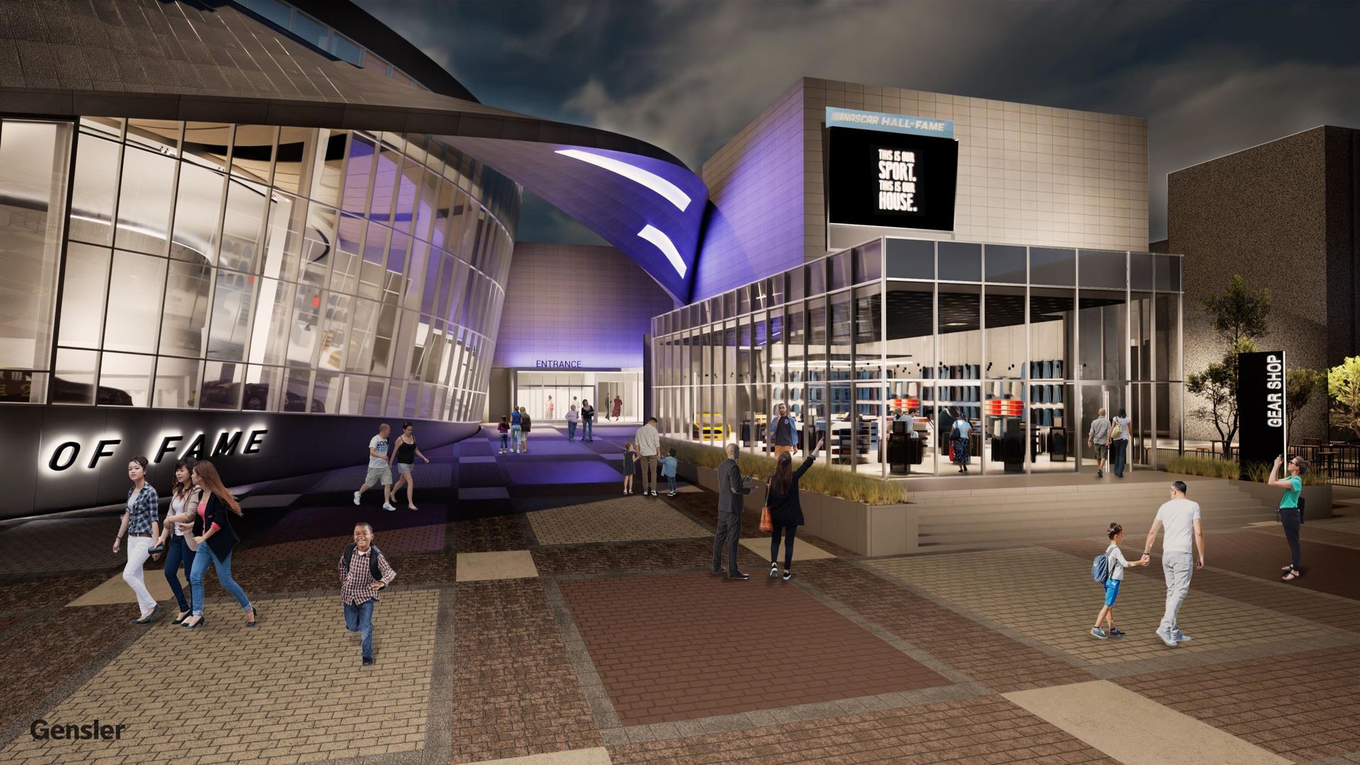 Rendering outside the Hall of Fame