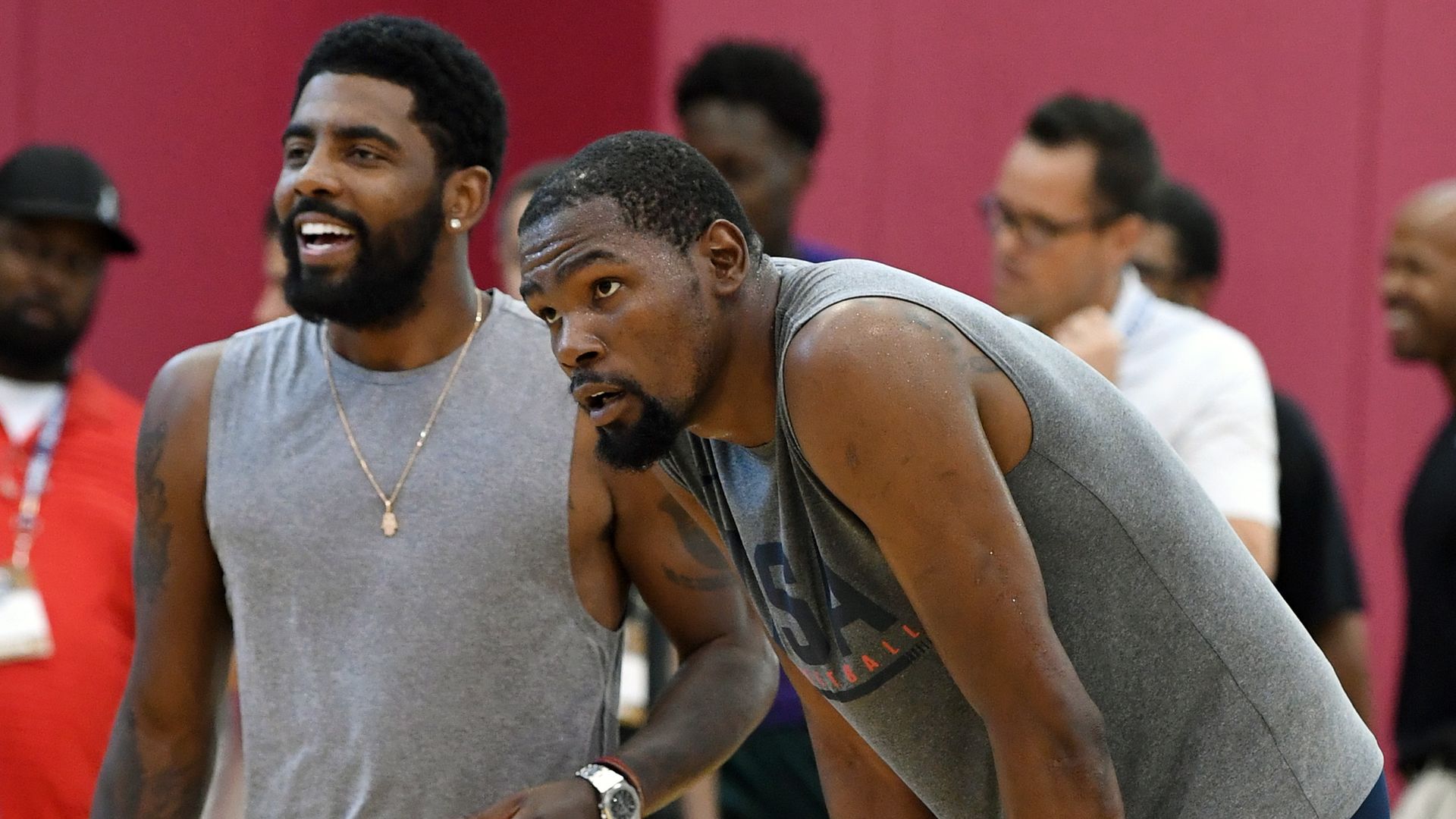 Kyrie Irving and Kevin Durant