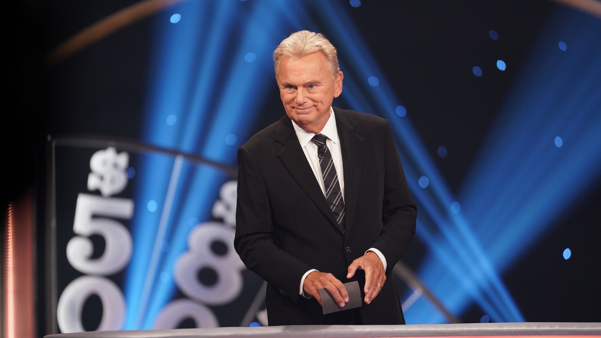 Pat Sajak hosting Wheel of Fortune.