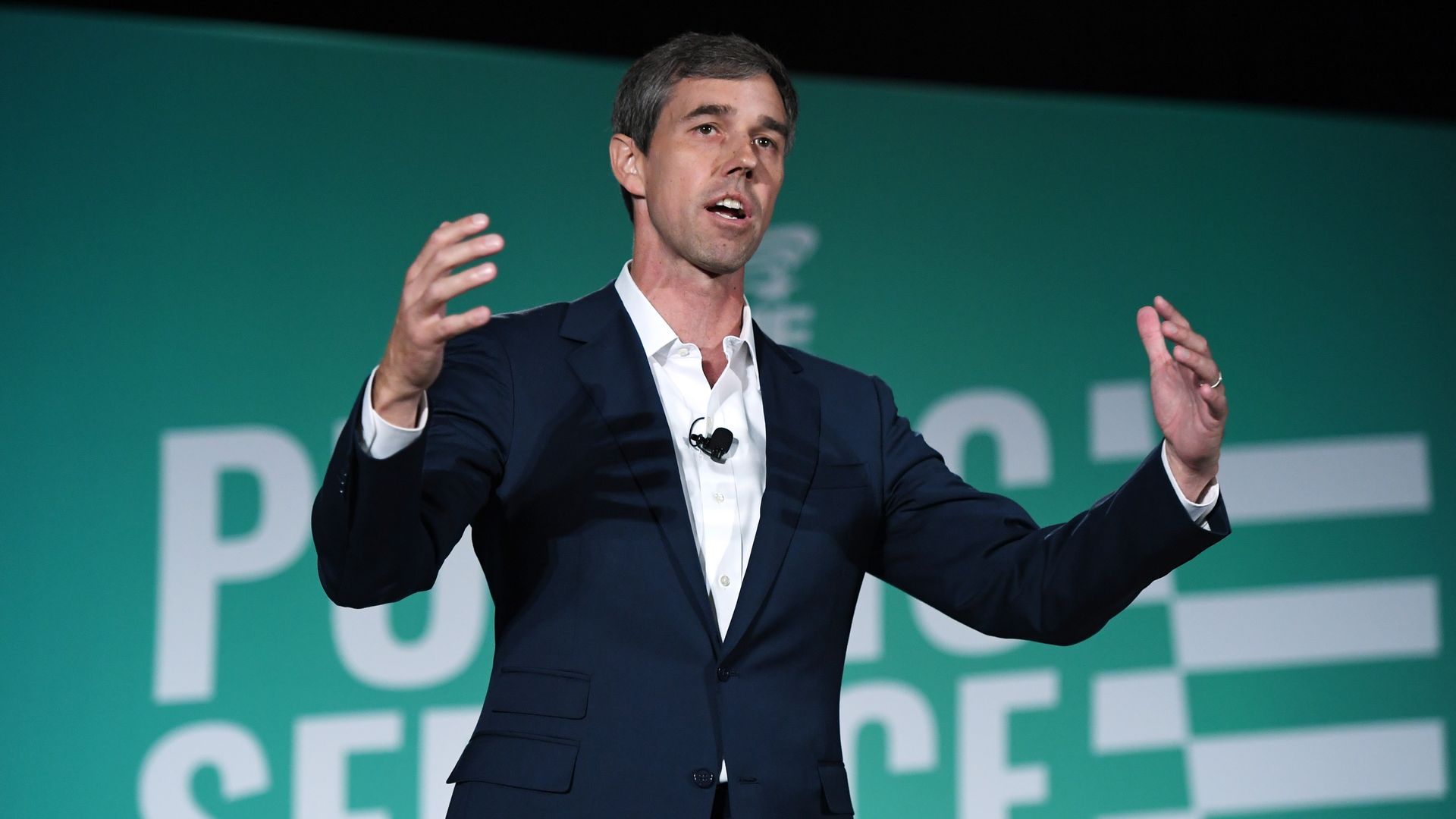 Democratic presidential candidate Beto O’Rourke speaks during the 2020 Public Service Forum at UNLV on August 3, 2019 in Las Vegas