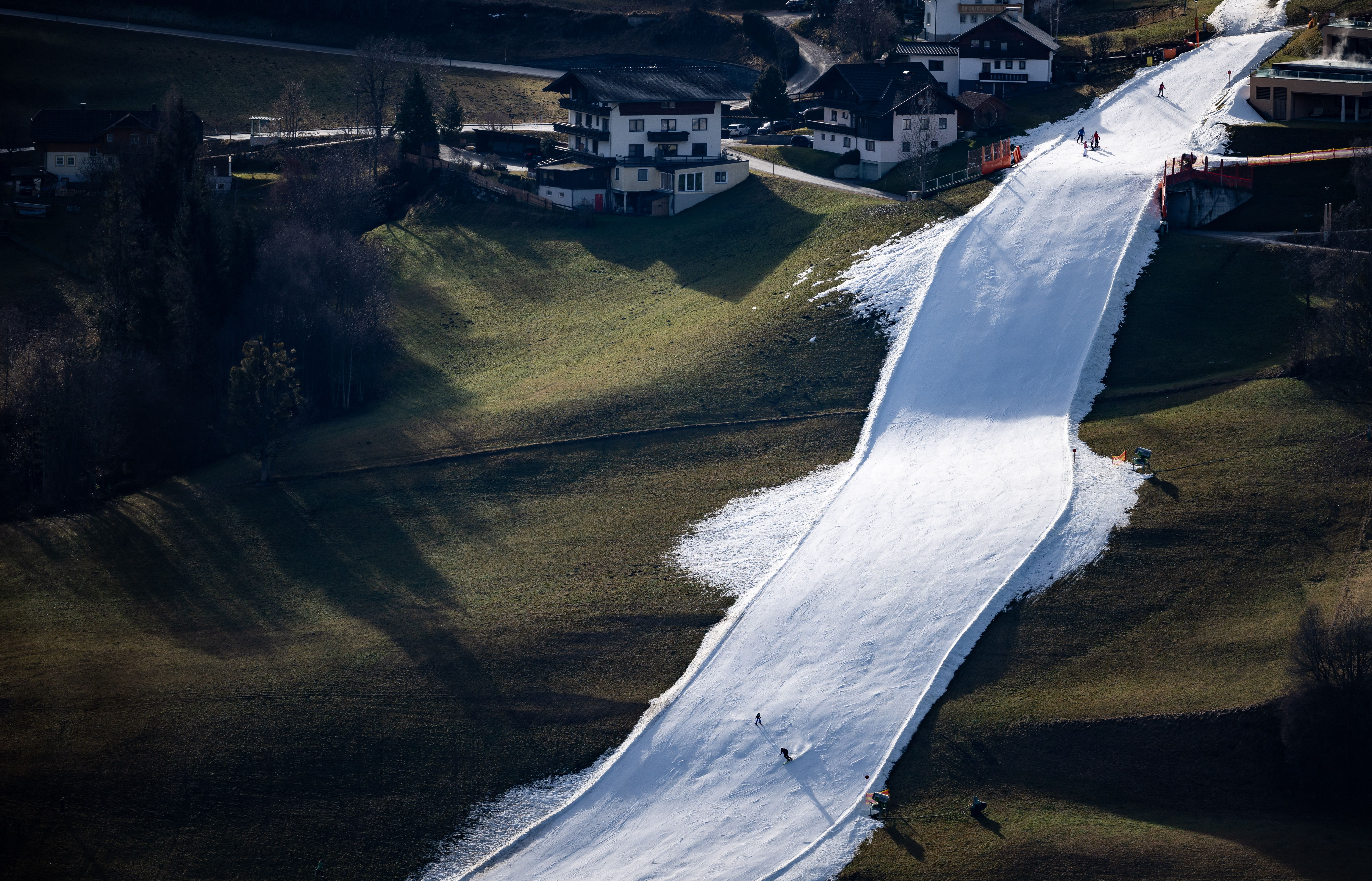 Skiers in Austria