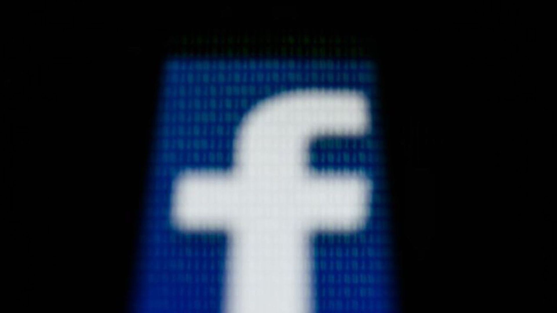 A stylized image of a Facebook logo