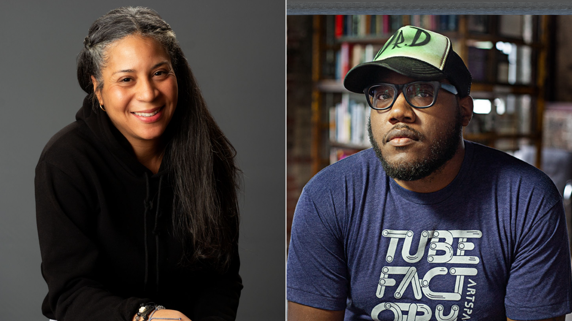 Artists Rebecca Robinson and Jarrod Dortch