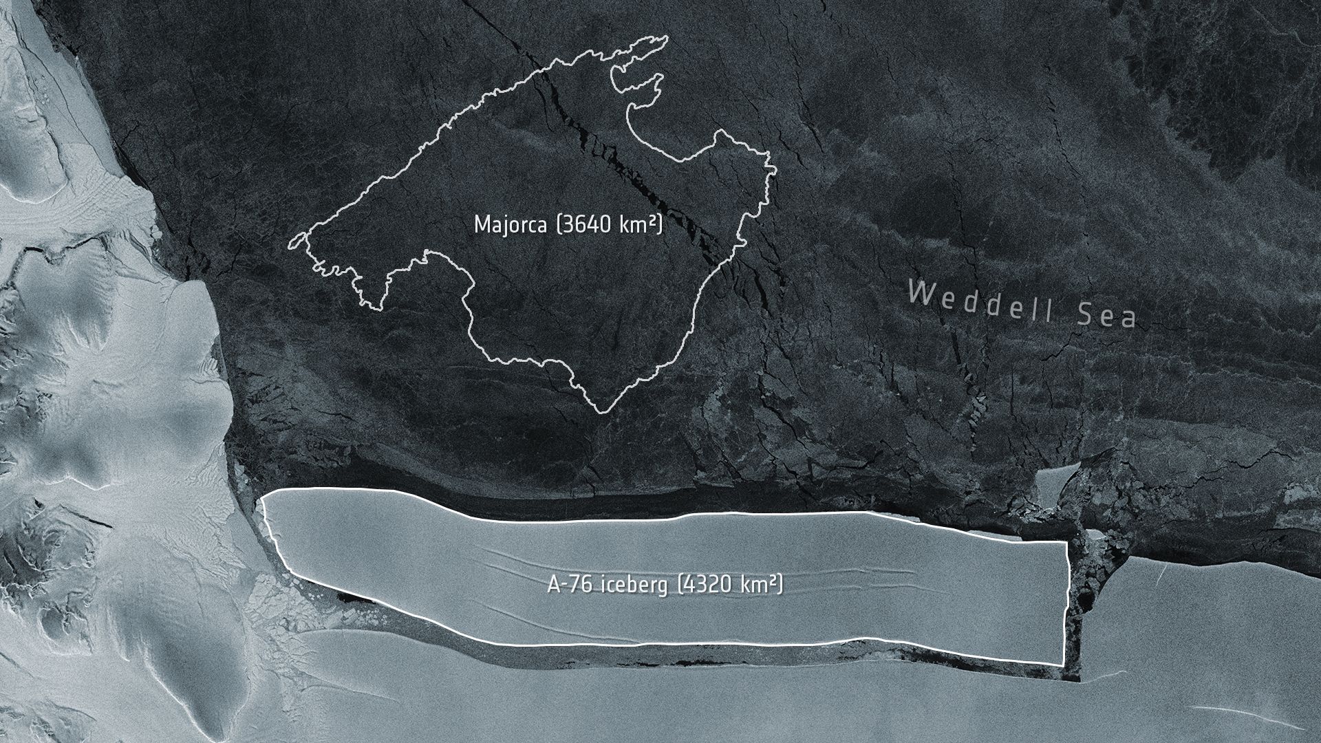 A visual comparison of Majorca and A-76