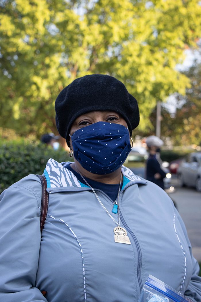 Sheila Neal-Moultry voting at Beatties Ford Library 2020