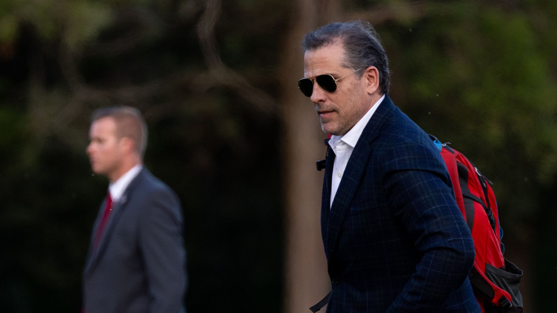 Hunter Biden arriving