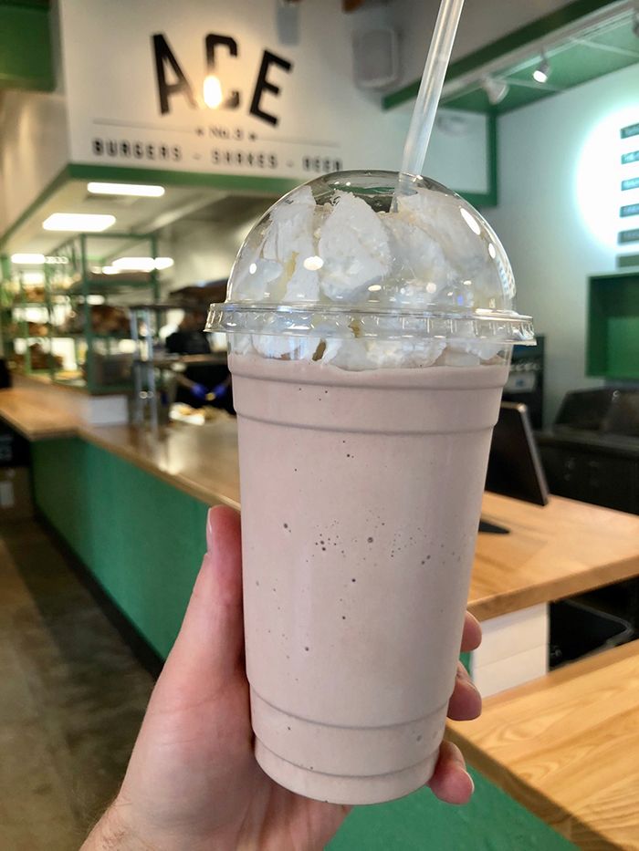 milkshake at ace no 3 in belmont charlotte