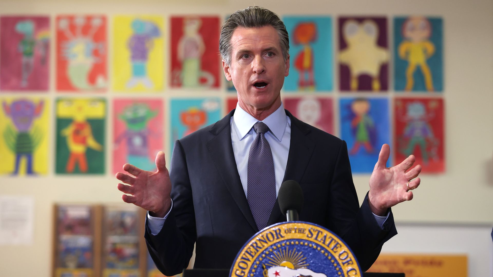 California Gov. Gavin Newsom speaks during a news conference on October 01, 2021 in San Francisco, California.