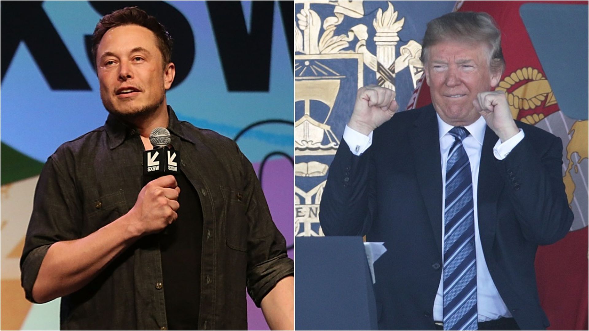 Donald Trump and Elon Musk. 