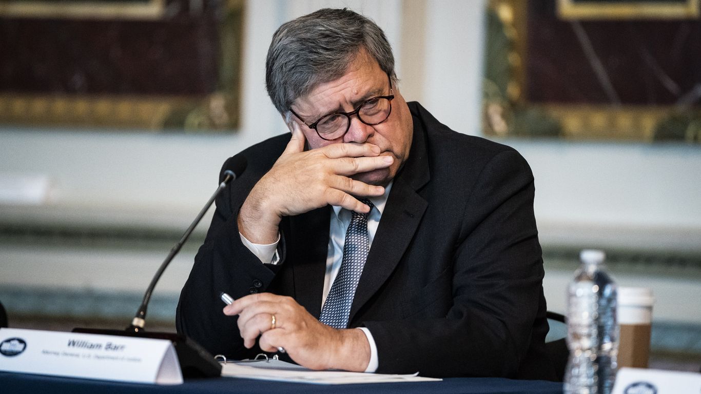 Trump says Attorney General Bill Barr is stepping down