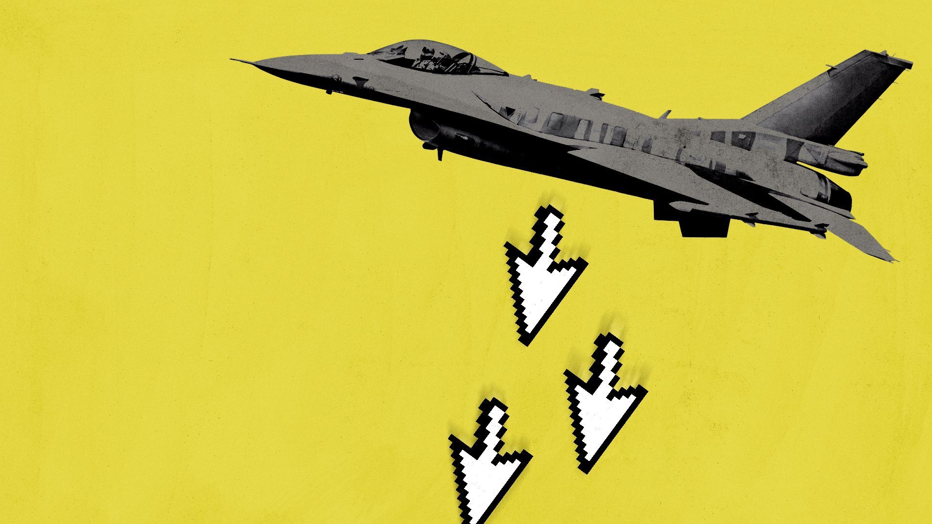 Illustration of a fighter plane dropping arrow cuhttps://images.axios.com/ZKkhBIg2Tt1O3QKgZ75QrDrwYko=/2024/06/27/164044-1719506444850.jpg?caption=Illustration: Shoshana Gordon/Axios