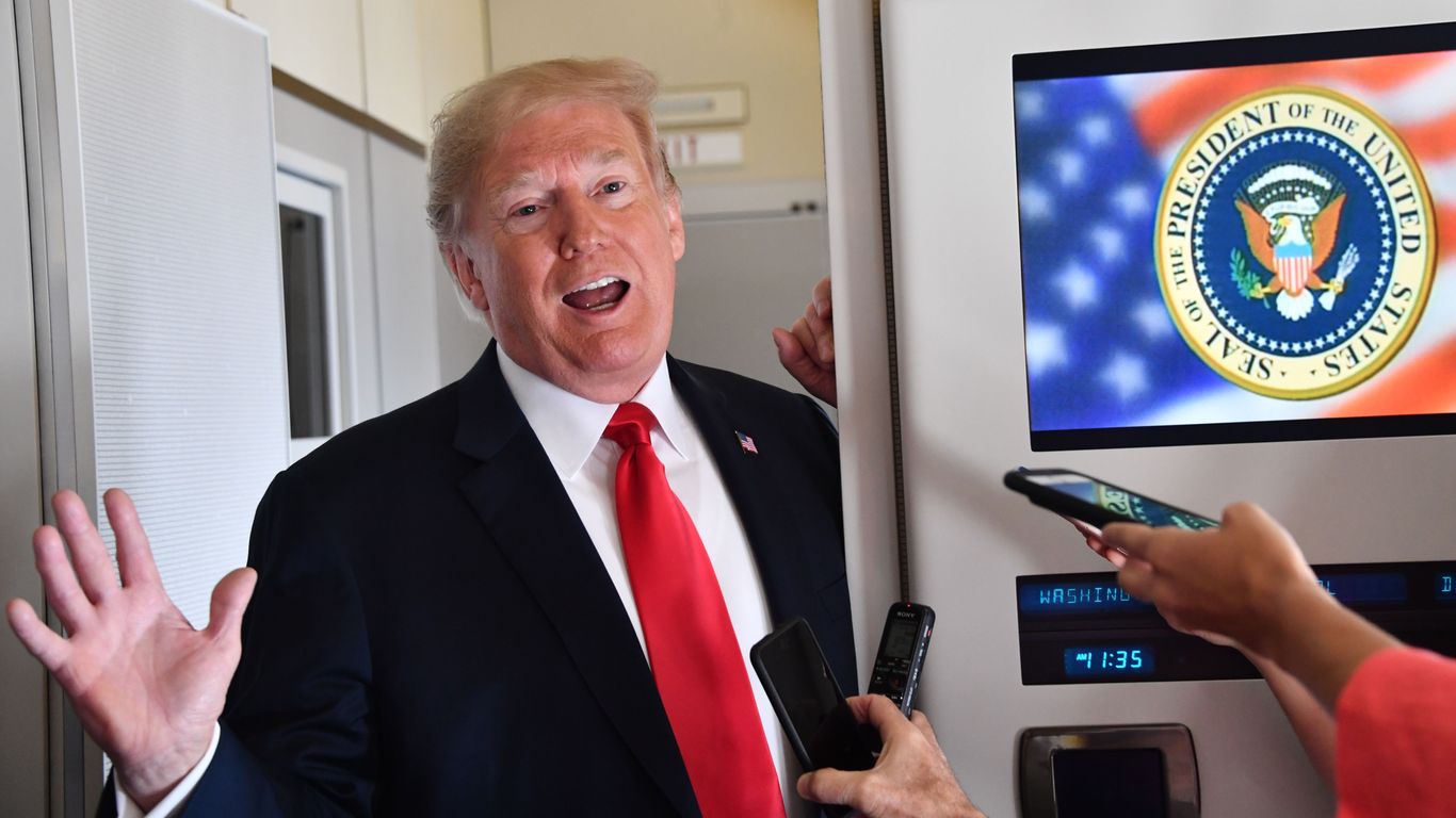 Trump repeats threat to Iranian cultural sites during Air Force One bombast