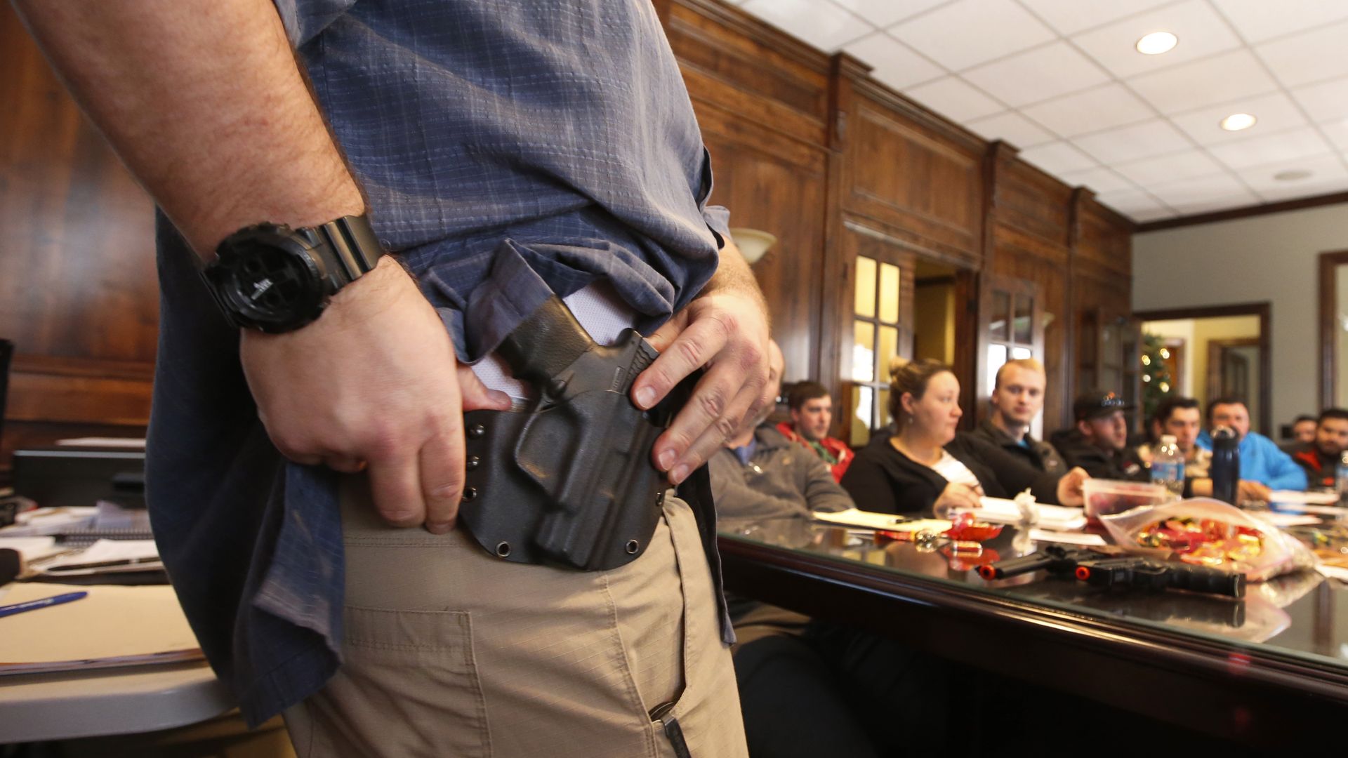 A concealed carry permit class
