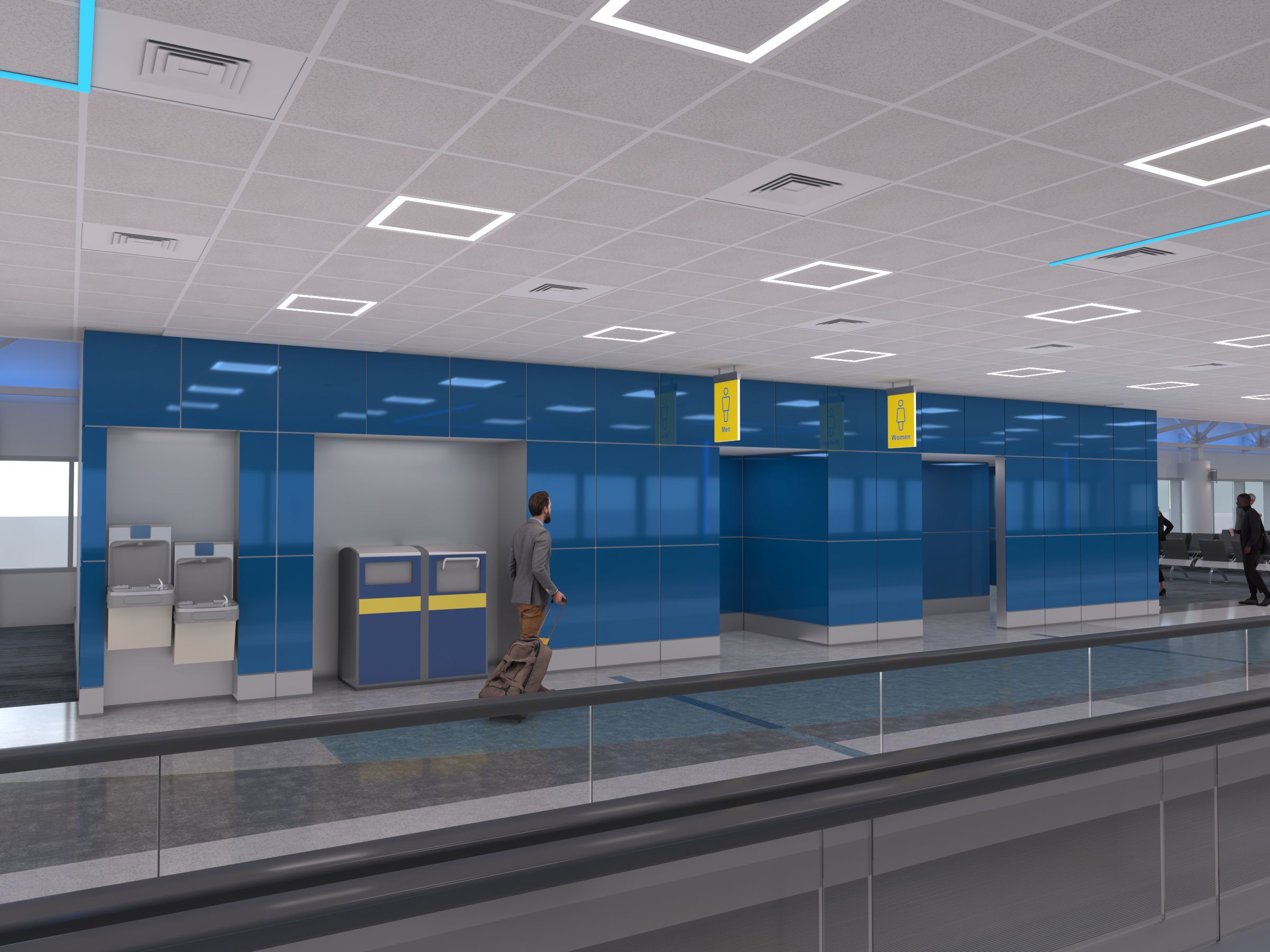 Rendering of Concourse E renovations.