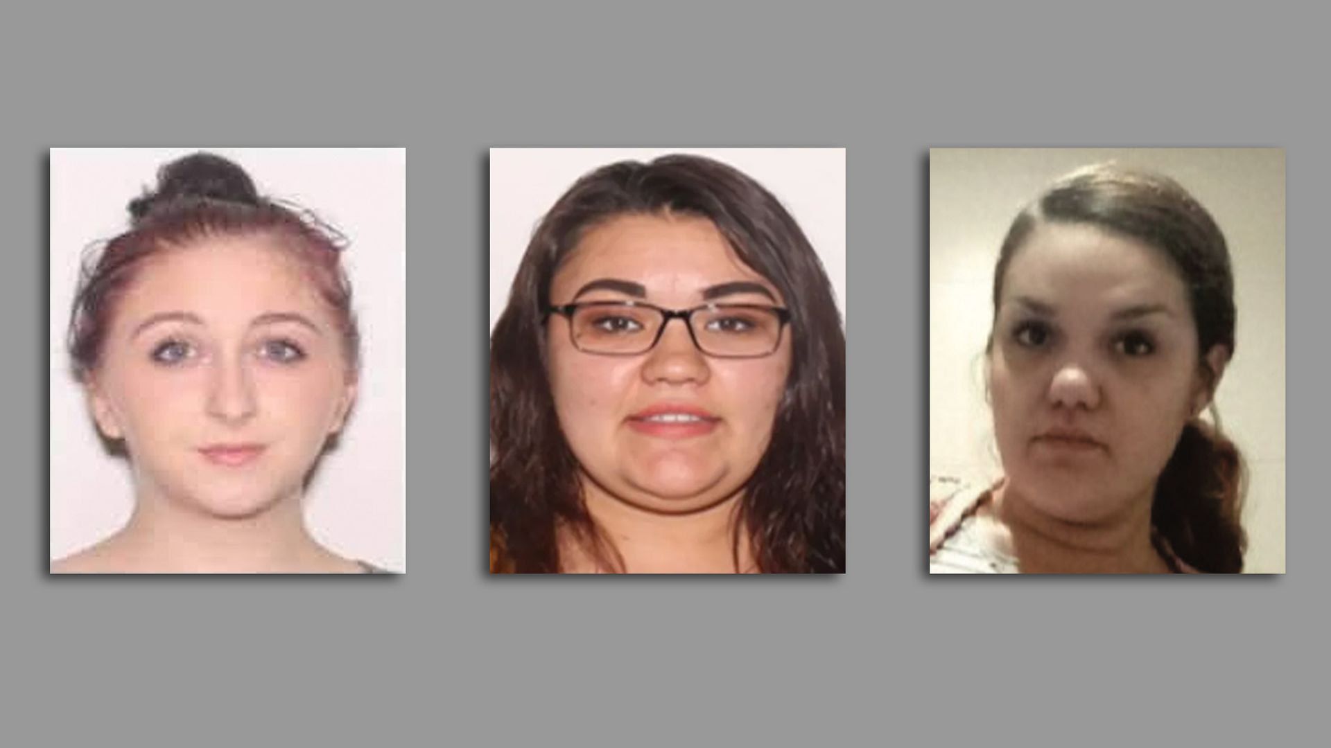 Portraits of Kelly Vazquez, Veronica Reyes-Diaz and Cieha Taylor.