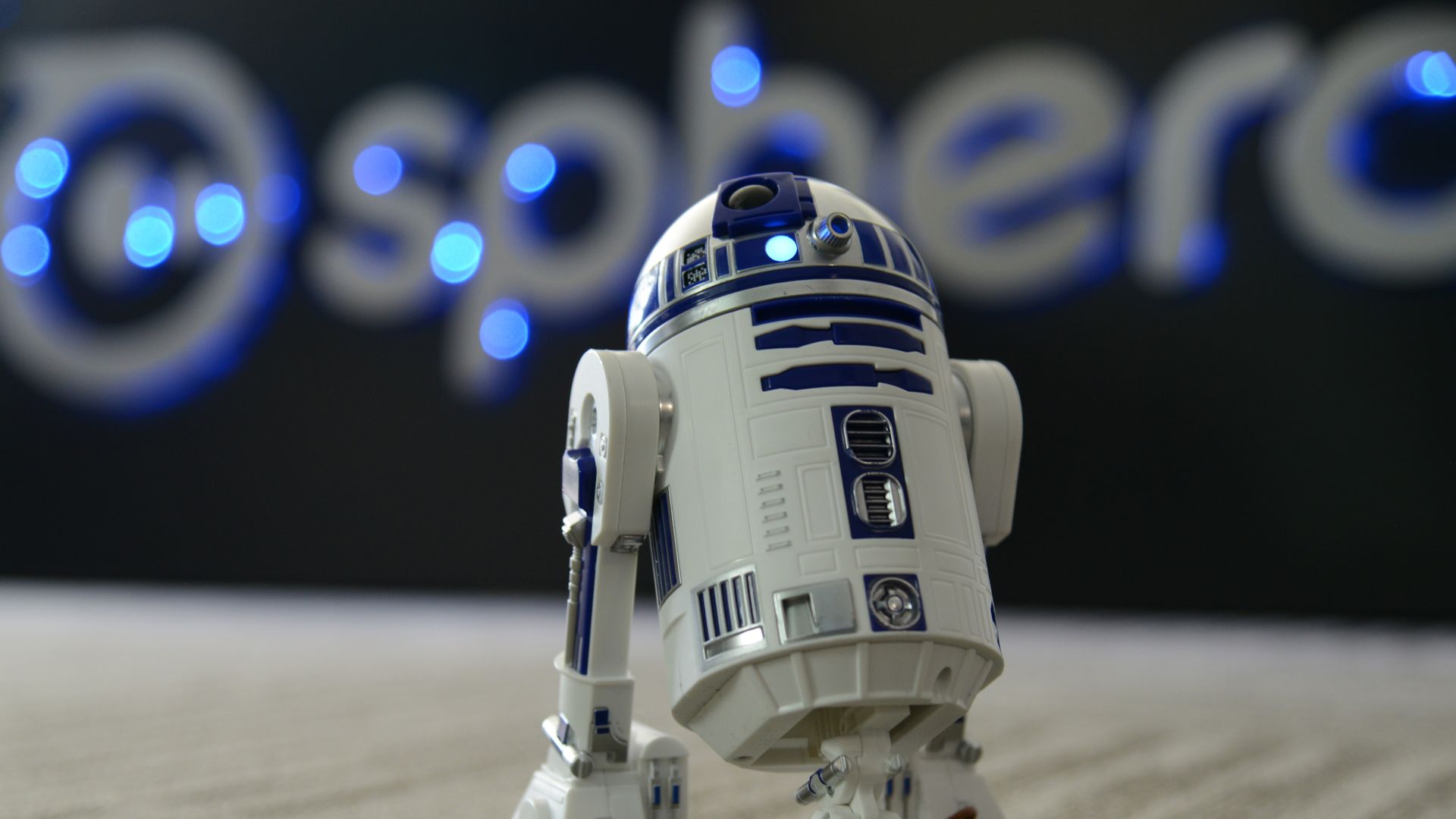 A StarWars' R2-D2 connected toy robot created by Sphere. Photographed at the Sphero campus in Boulder, Colorado on December 1, 2017. Sphero specializes in connected robotic toys. 