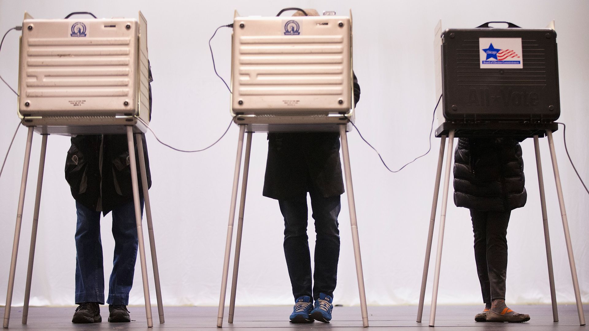 Voters casts their ballots