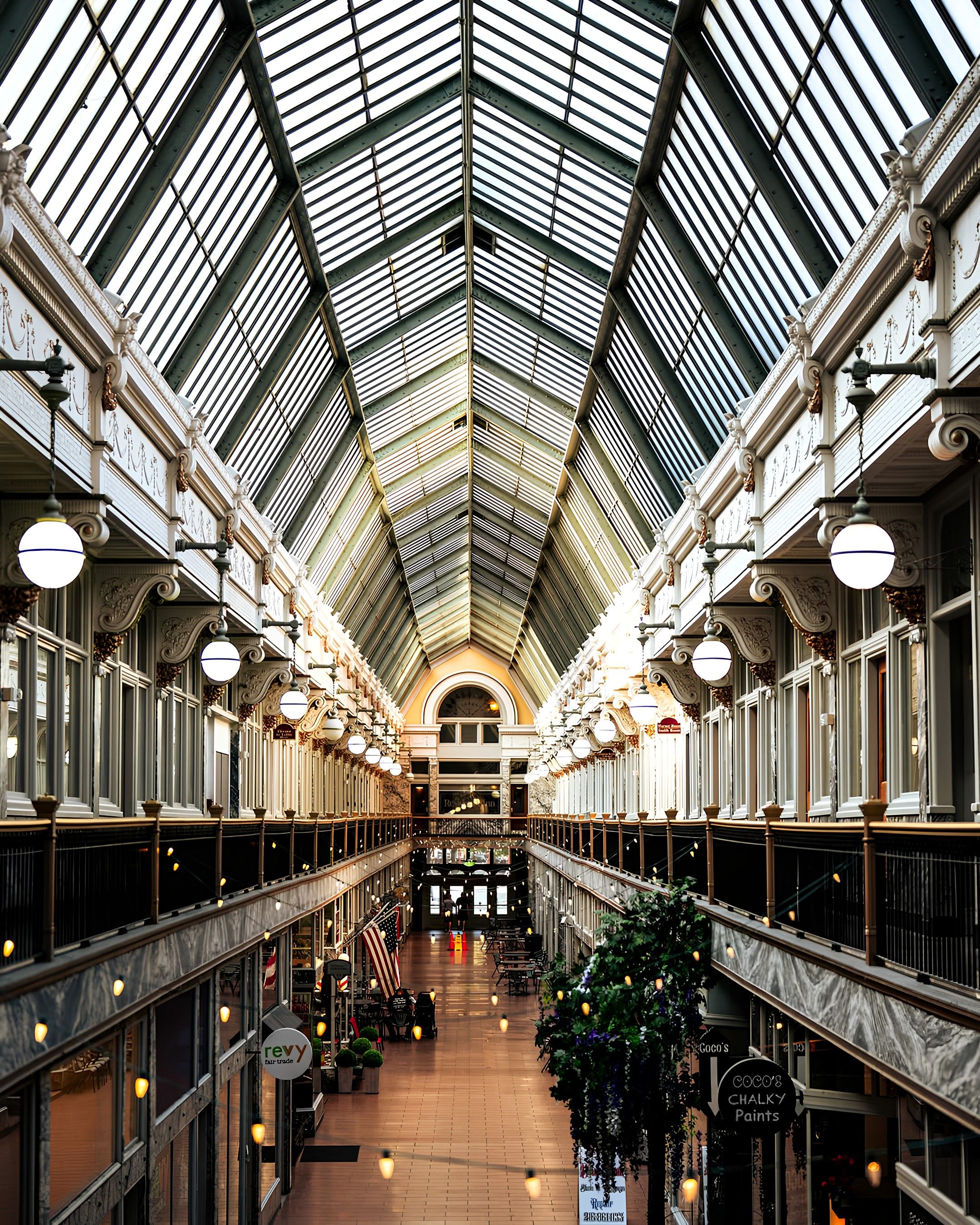 Inside a metro mall arcade. 