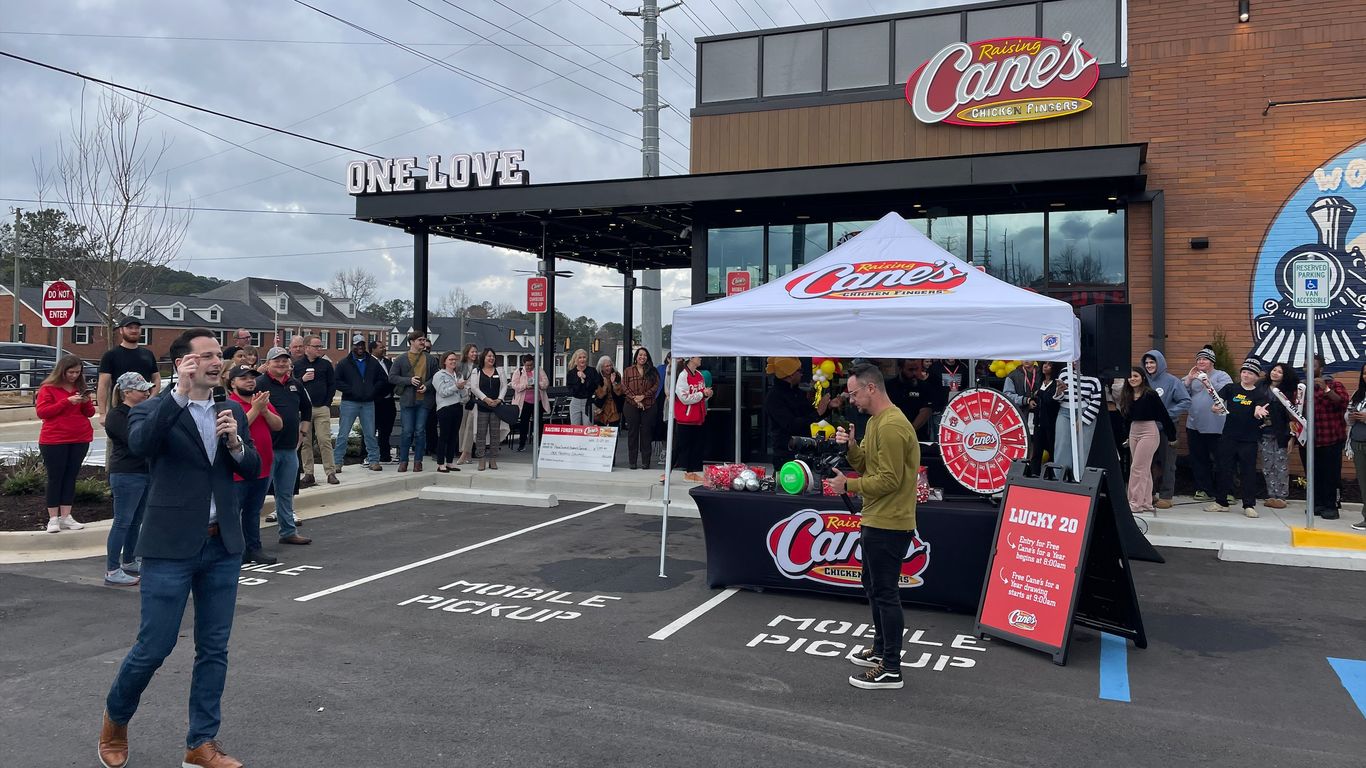 Raising Cane's opens third metro Atlanta location in Woodstock Axios
