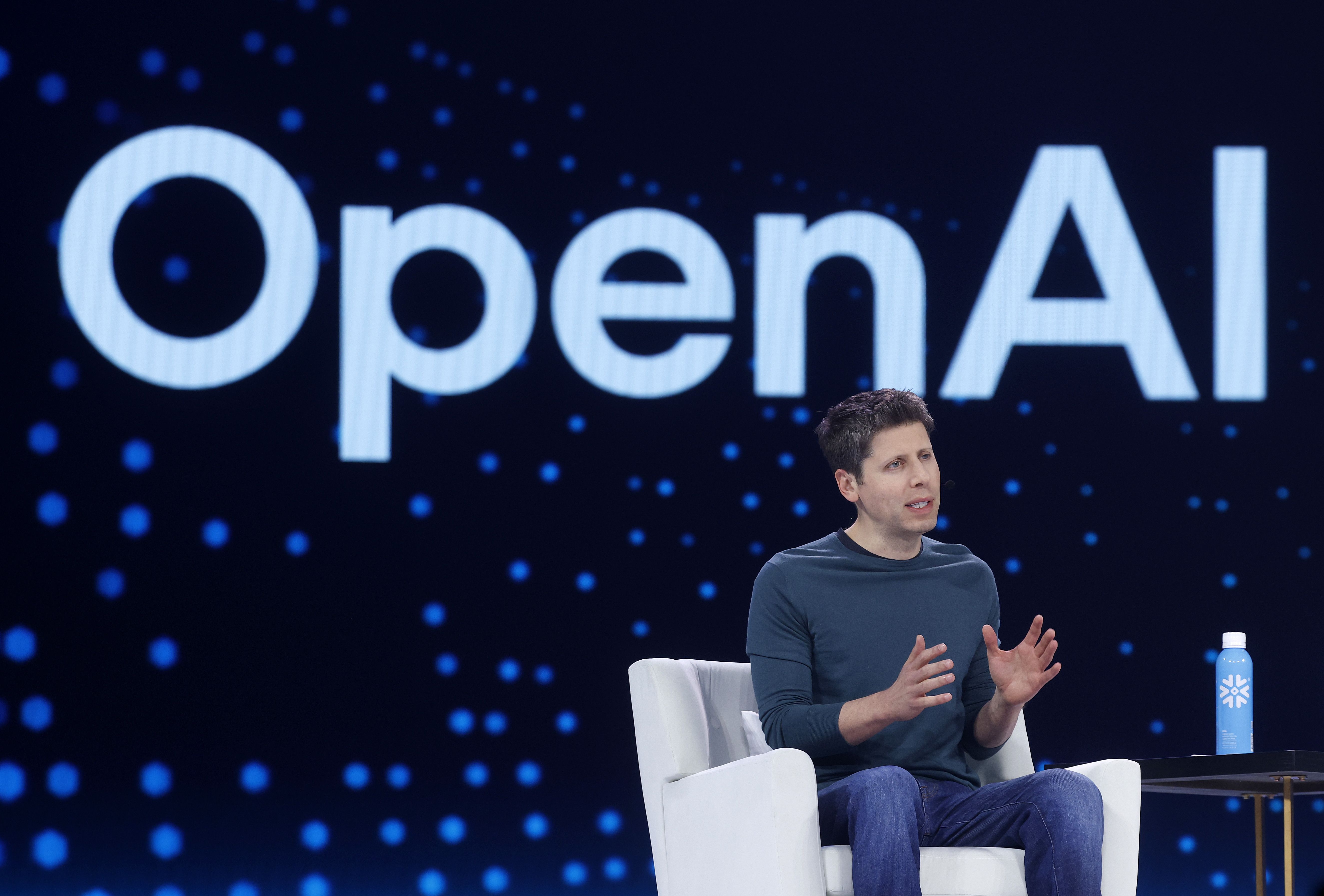 Sam Altman speaks during a conference in San Francisco last week.