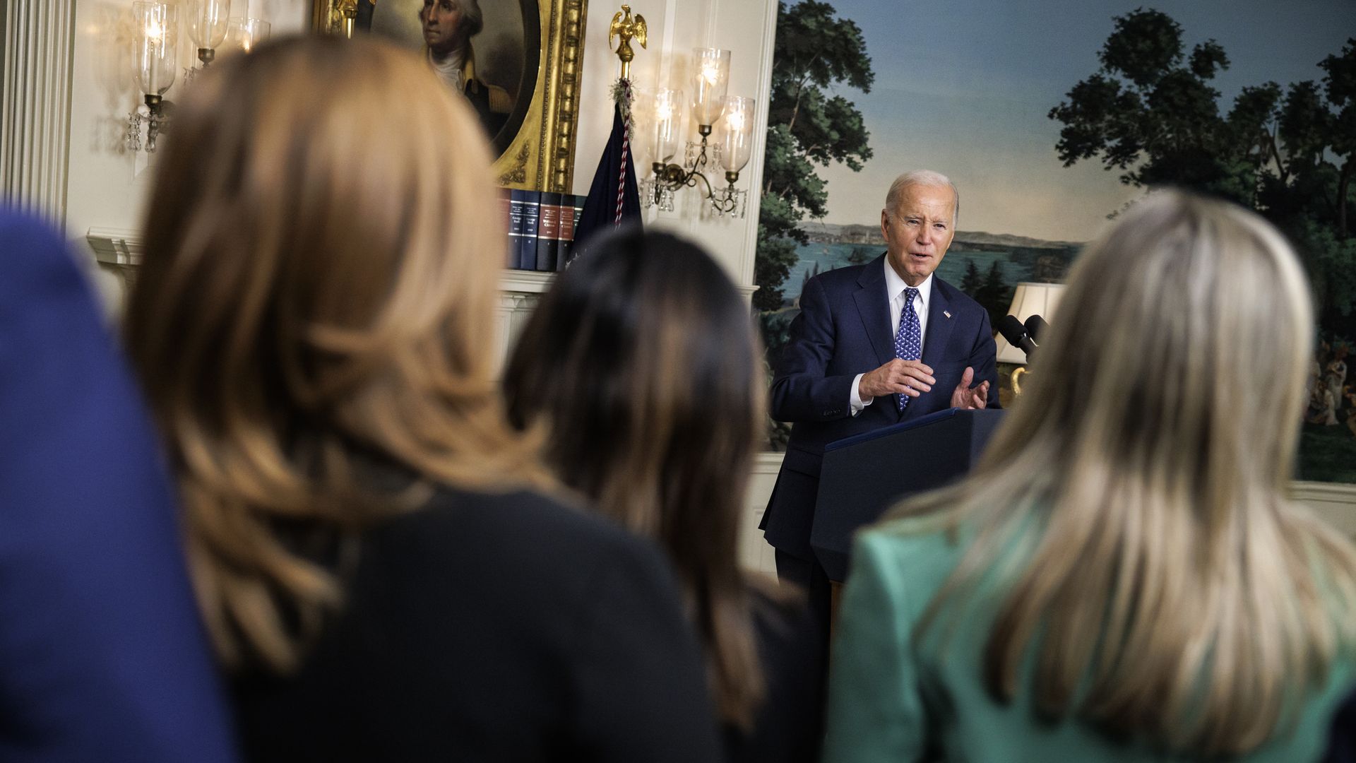 President Biden answers questions at a press conference