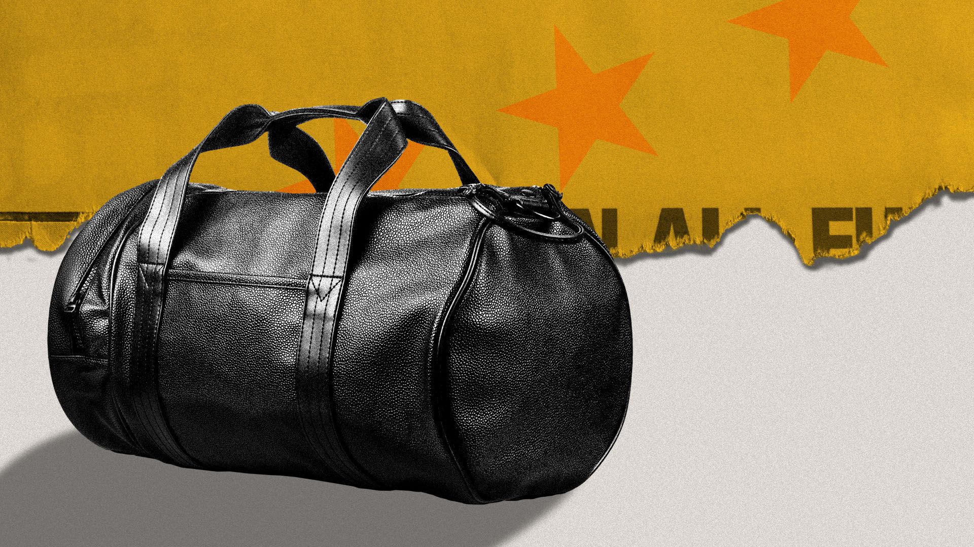 Illustration of a duffel bag