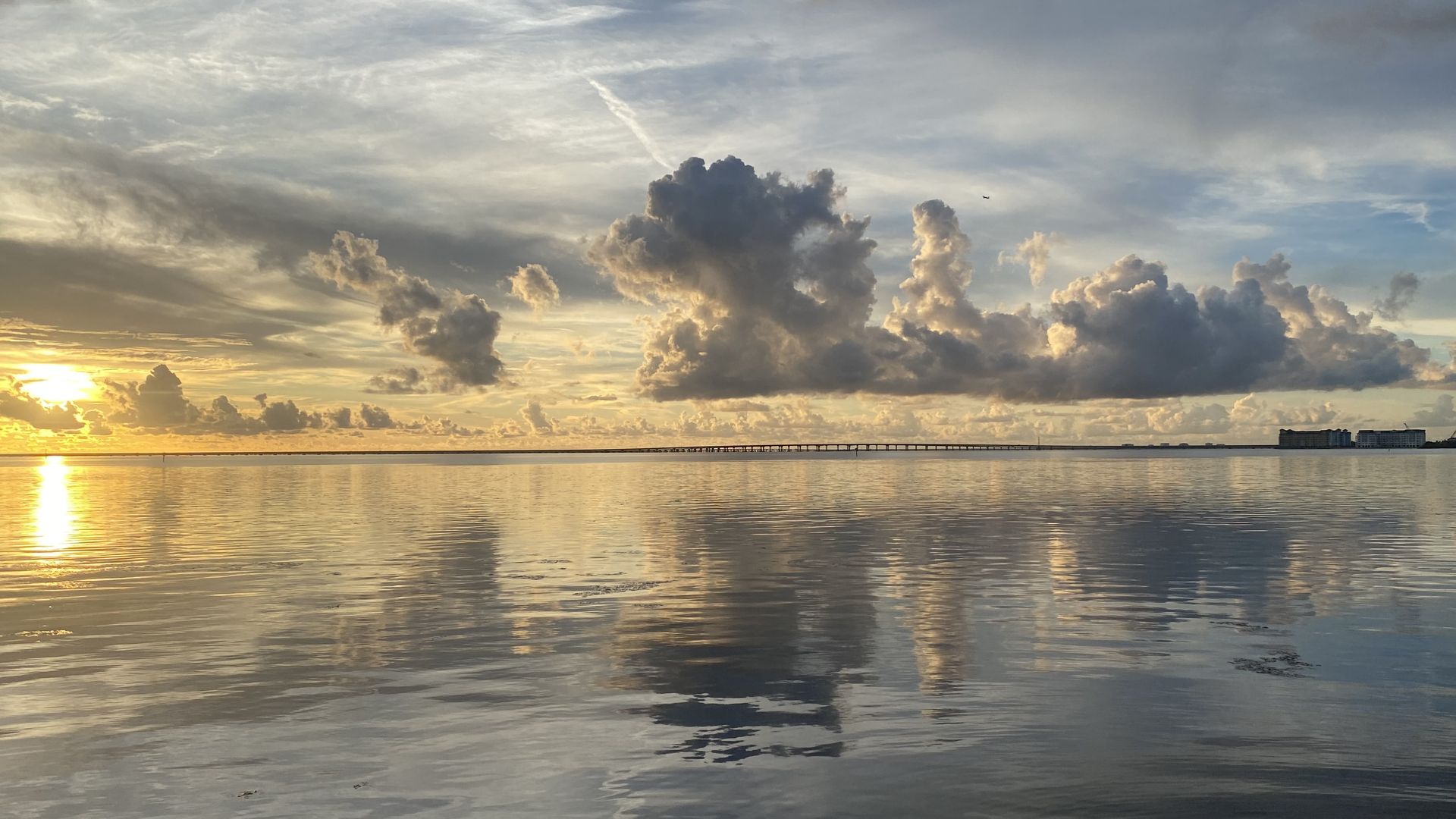 Sunset off Westshore Blvd in South Tampa.