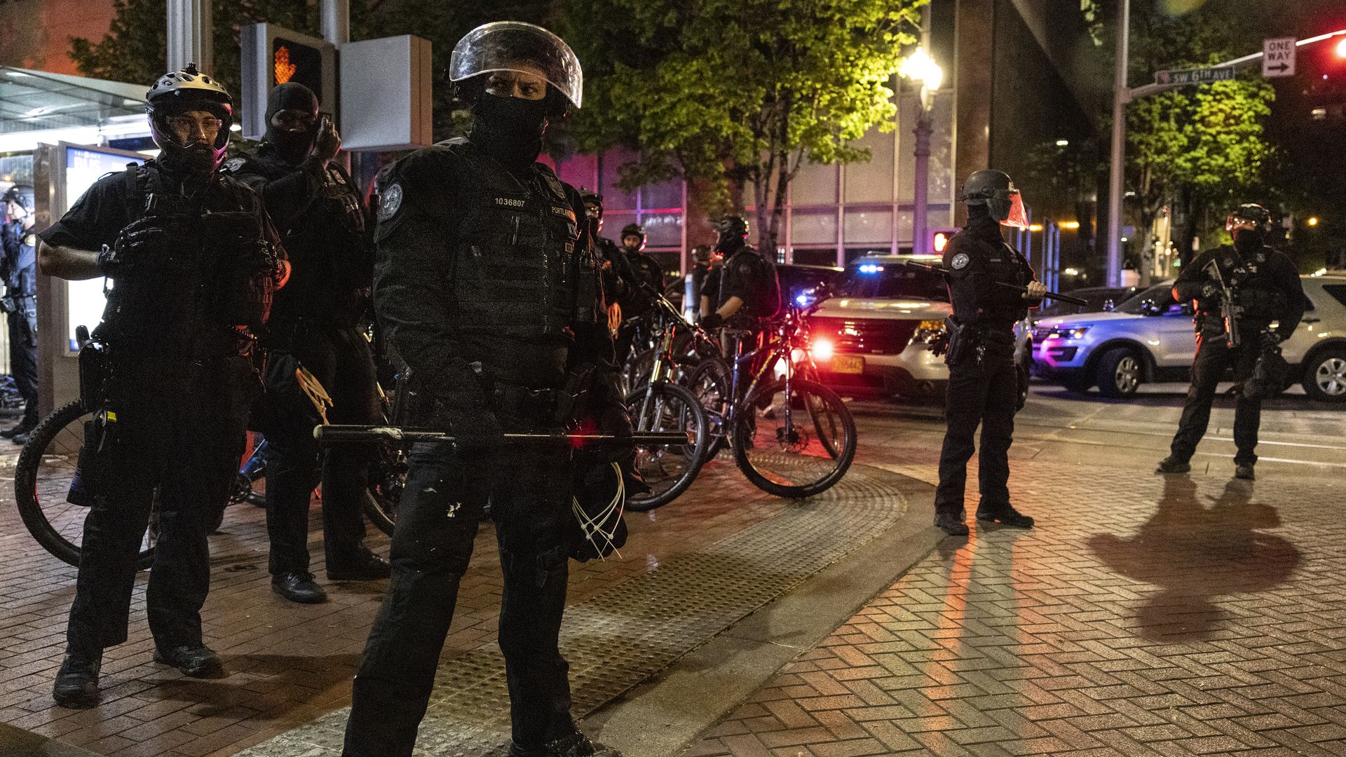 Portland police officers