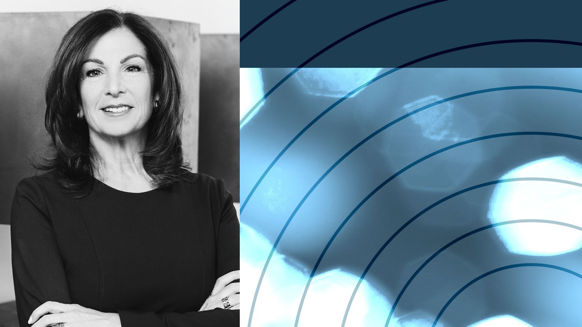 Photo Illustration of Gina Domanig of Emerald Technology Ventures