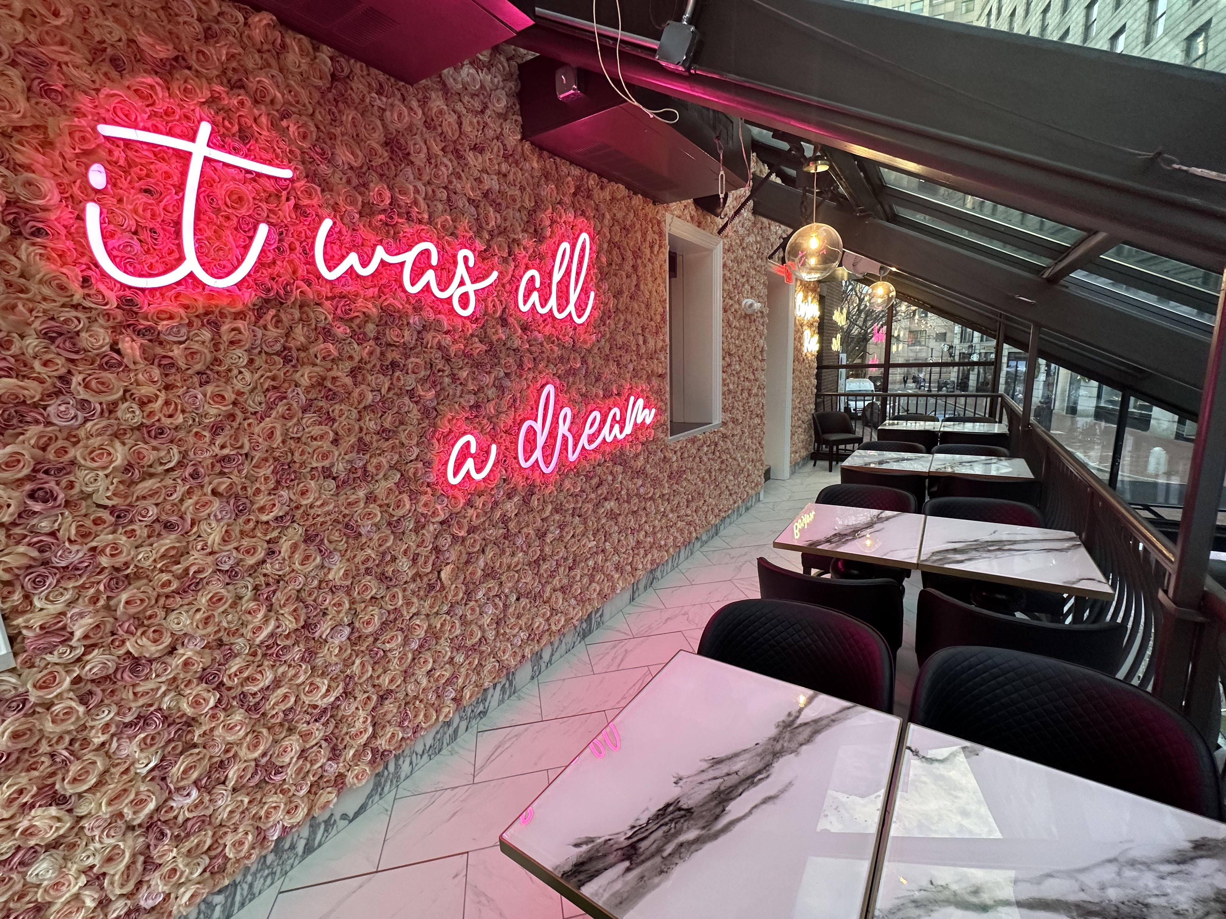 Inside the Sugar Factory restaurant in Boston's Quincy Market Axios