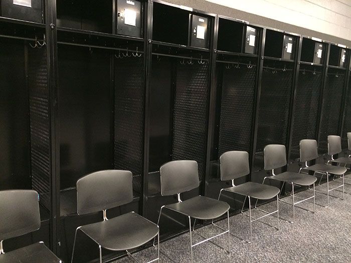 chairs and lockers bank of america stadium