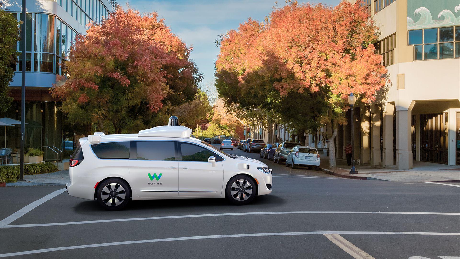 A Waymo-customized minivan