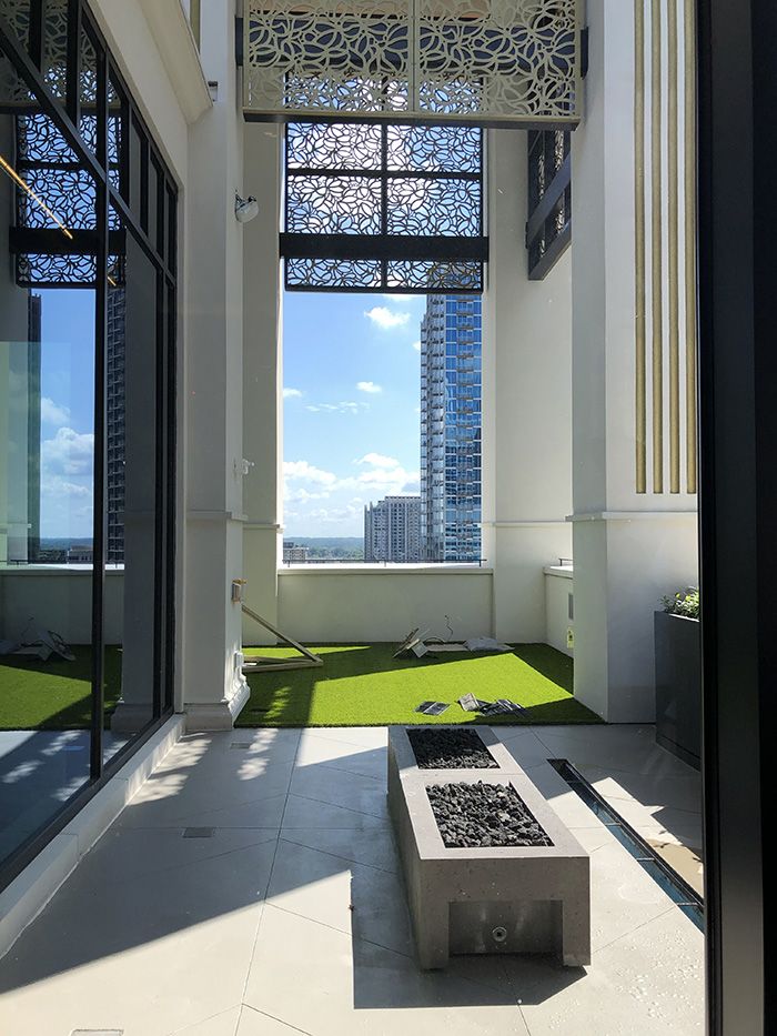 Grand Bohemian fire pit area