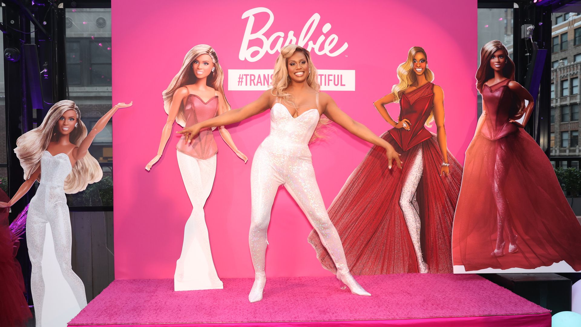 Laverne Cox celebrates A Very Barbie Birthday at Magic Hour at Moxy Times Square on May 26, 2022 in New York City.