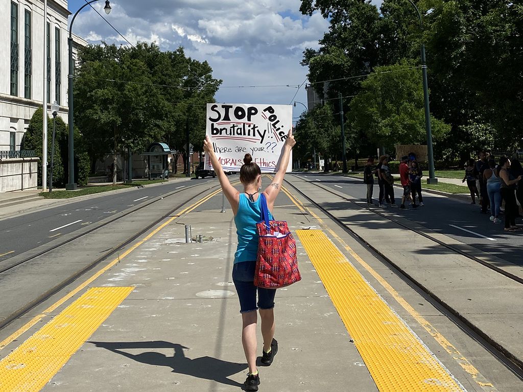 Weekend protests erupt in Charlotte in response to police killing of George  Floyd - Axios Charlotte