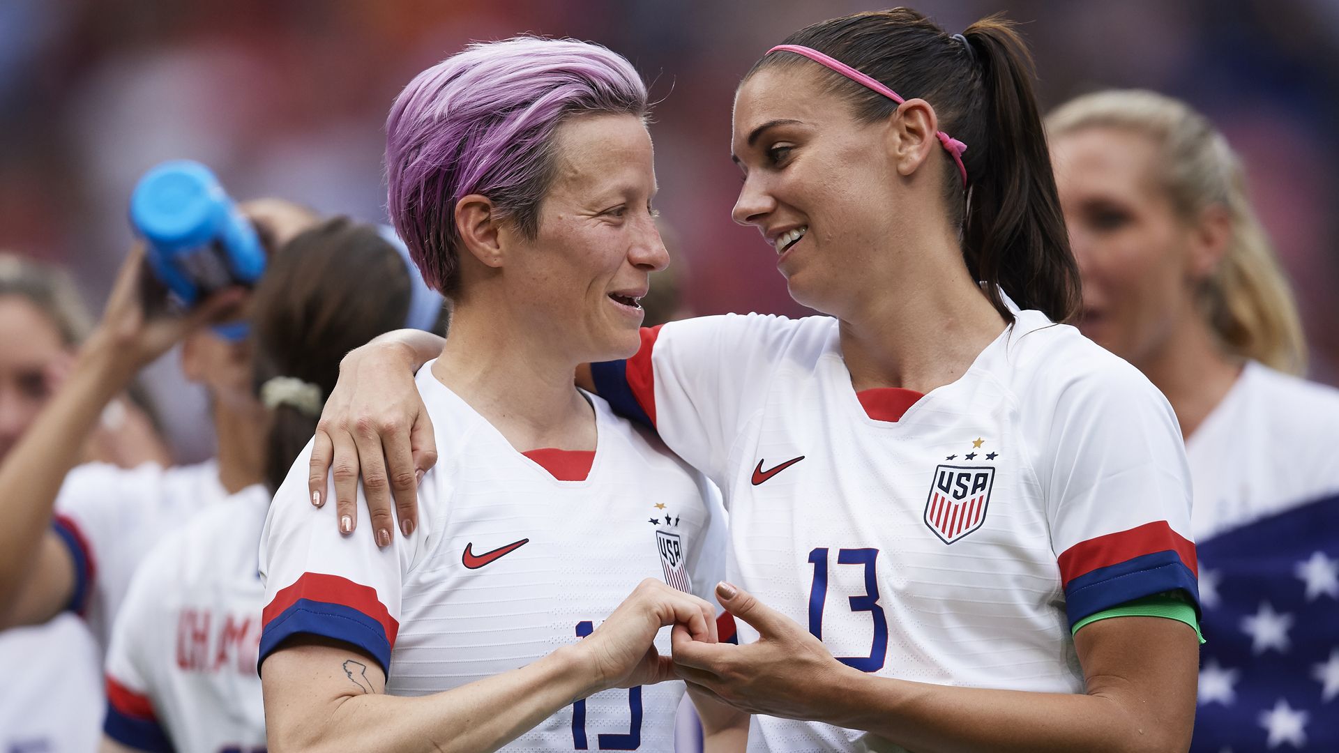 Megan Rapinoe and Alex Morgan