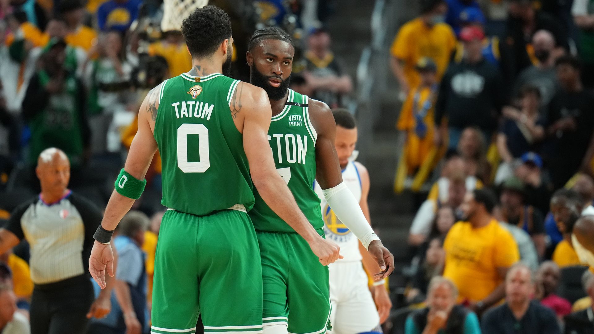 Jayson Tatum and Jaylen Brown