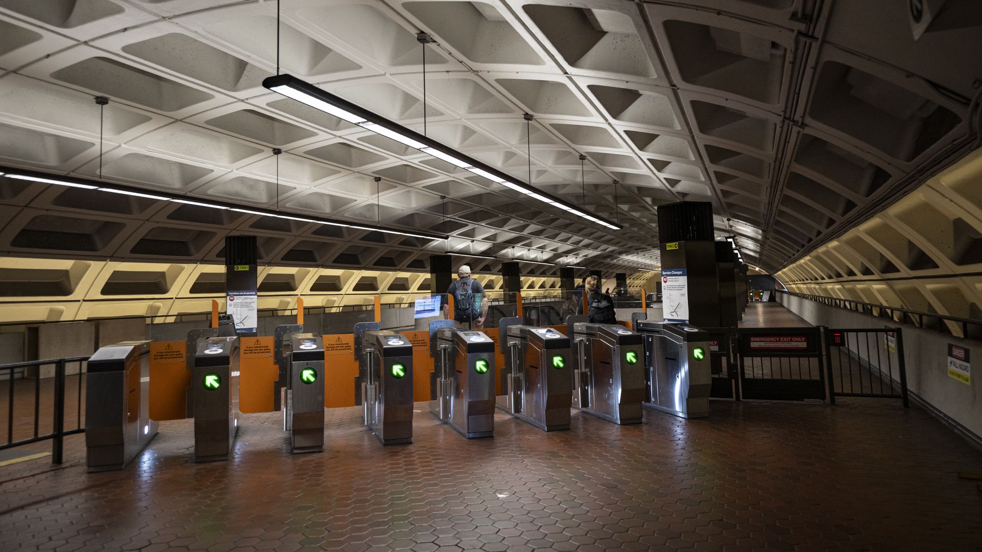 Metro fare gates