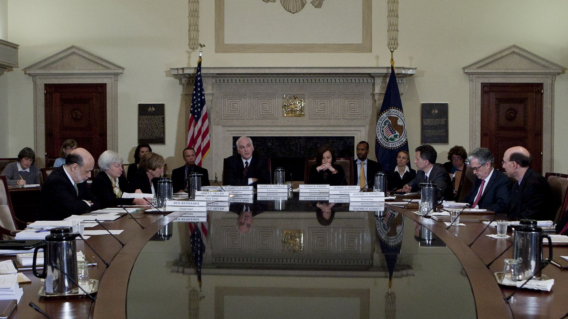 The Fed Board of Governors in 2012