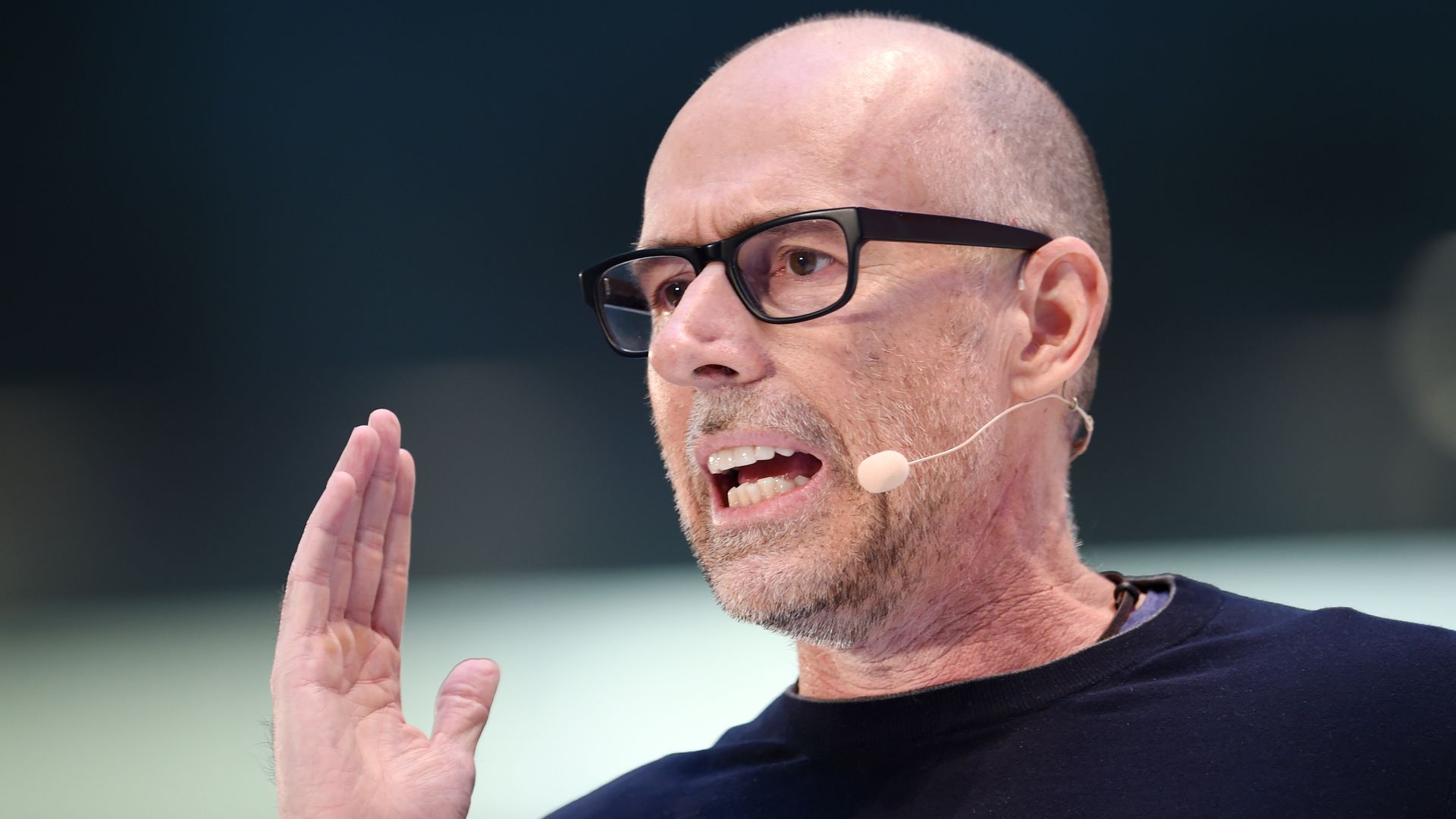 Photo of Scott Galloway speaking at the DLD conference in 2016