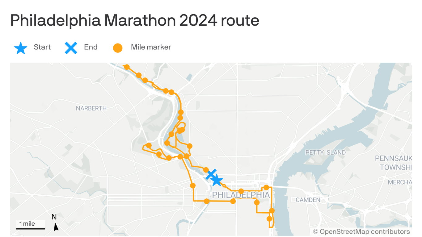 Philadelphia Marathon 2024 Street closures, best cheering locations