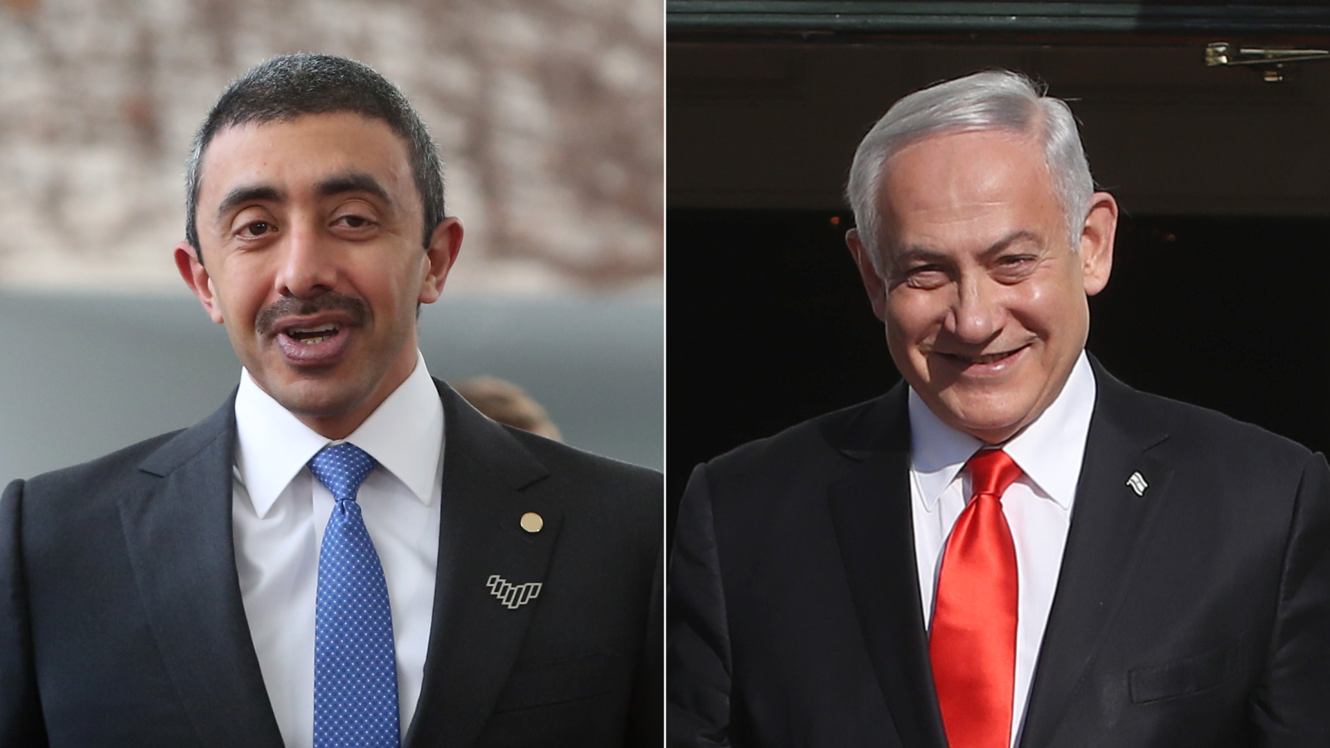 Sheikh Abdullah bin Zayed and Benjamin Netanyahu