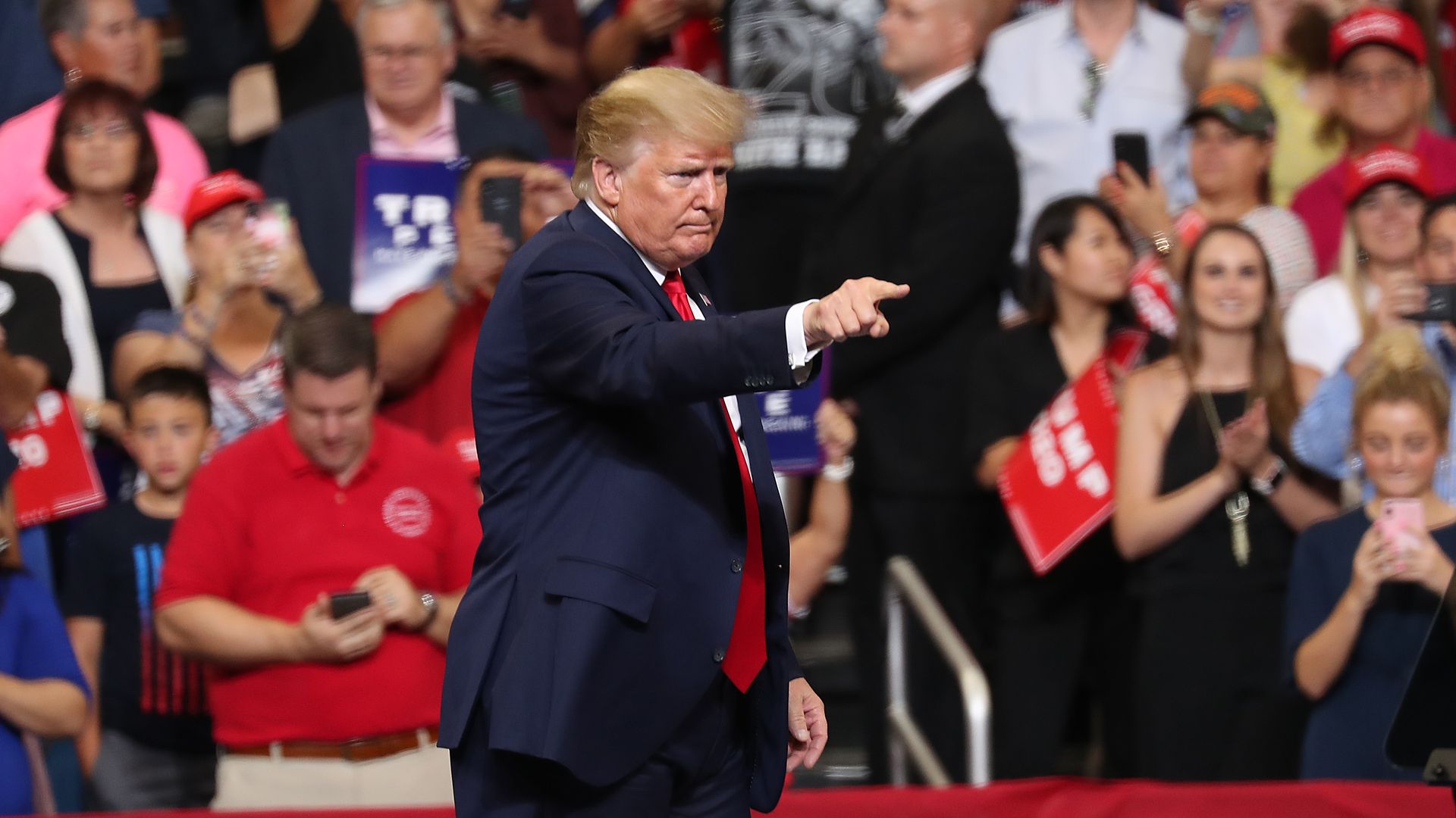 President Trump at his 2020 reelection rally