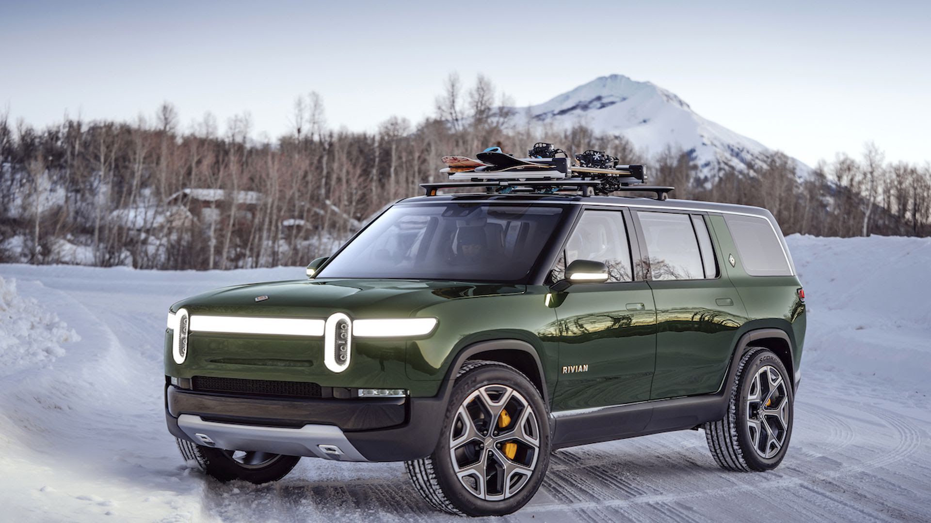 Rivian promotional image of a vehicle. 