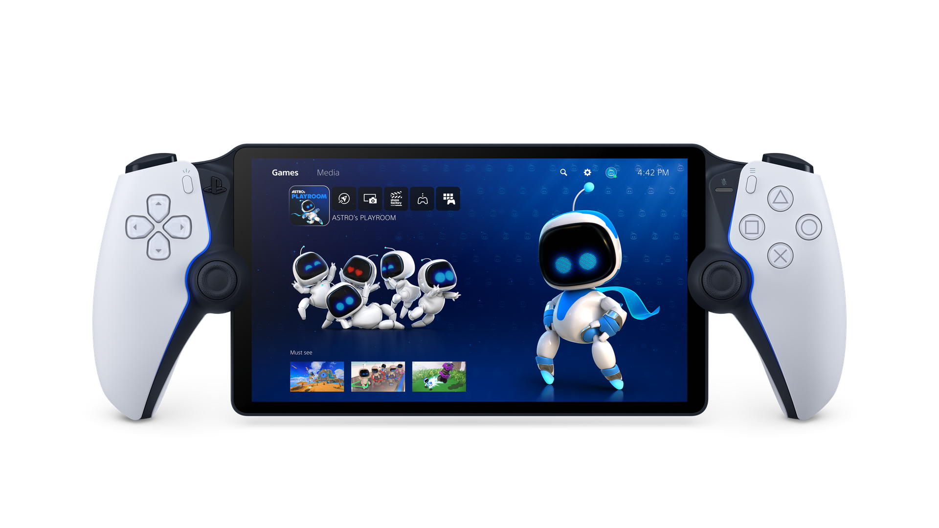 Photo of the PS Portal on a white background