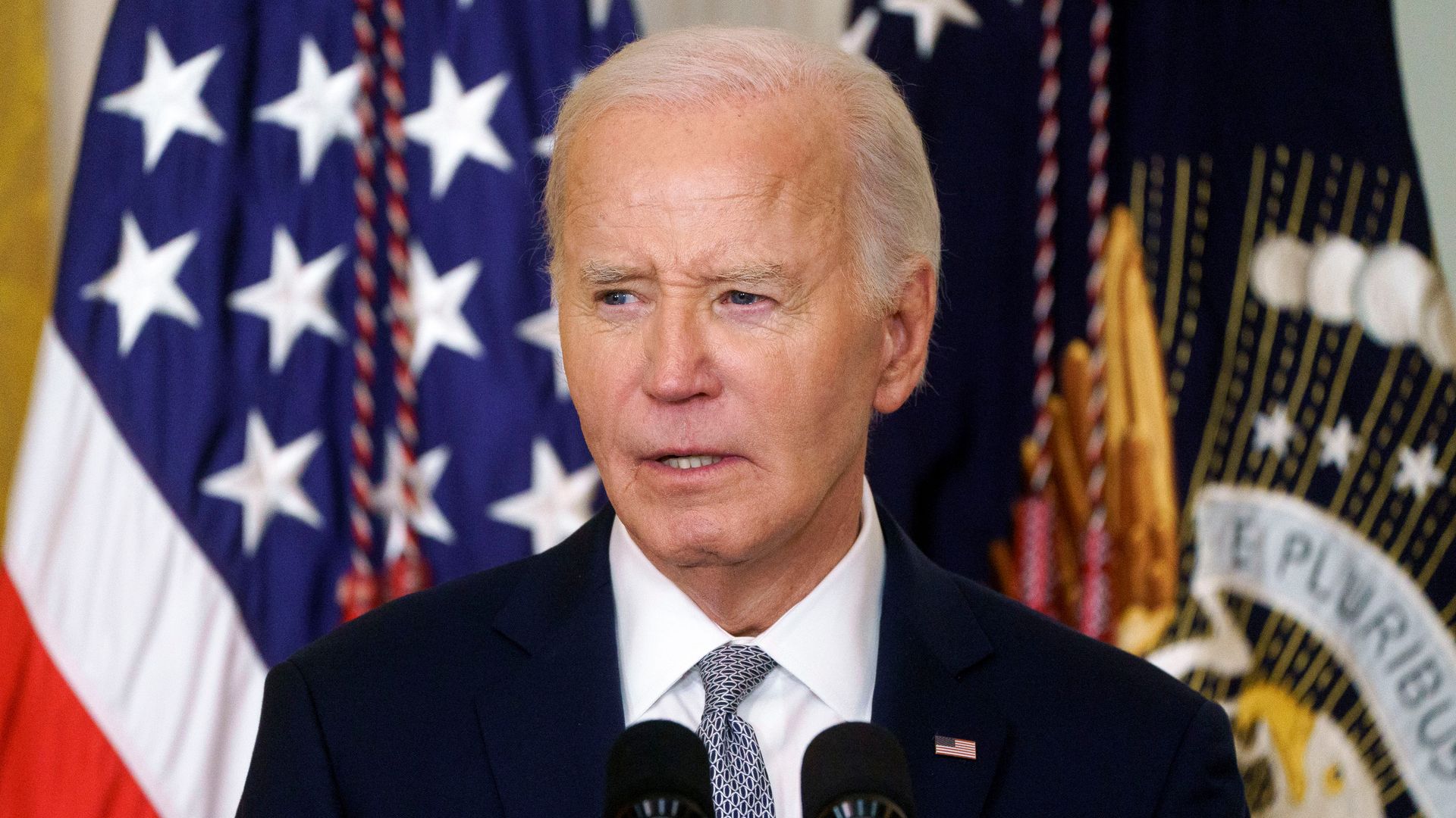 Photo shows Joe Biden