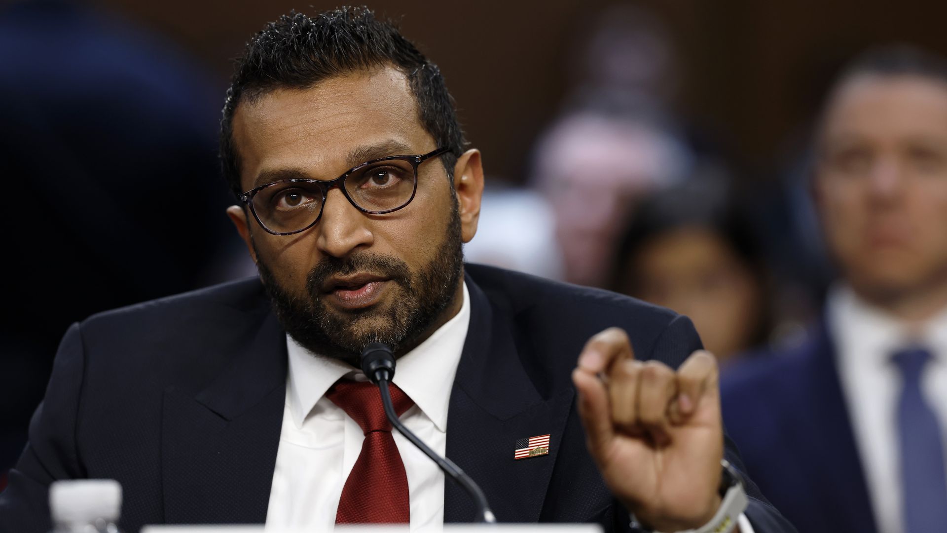 Kash Patel, U.S. President Donald Trump's nominee to be Director of the Federal Bureau of Investigation (FBI), testifies during his confirmation hearing before the Senate Judiciary Committee in the Dirksen Senate Office Building on January 30, 2025 in Washington, DC. 
