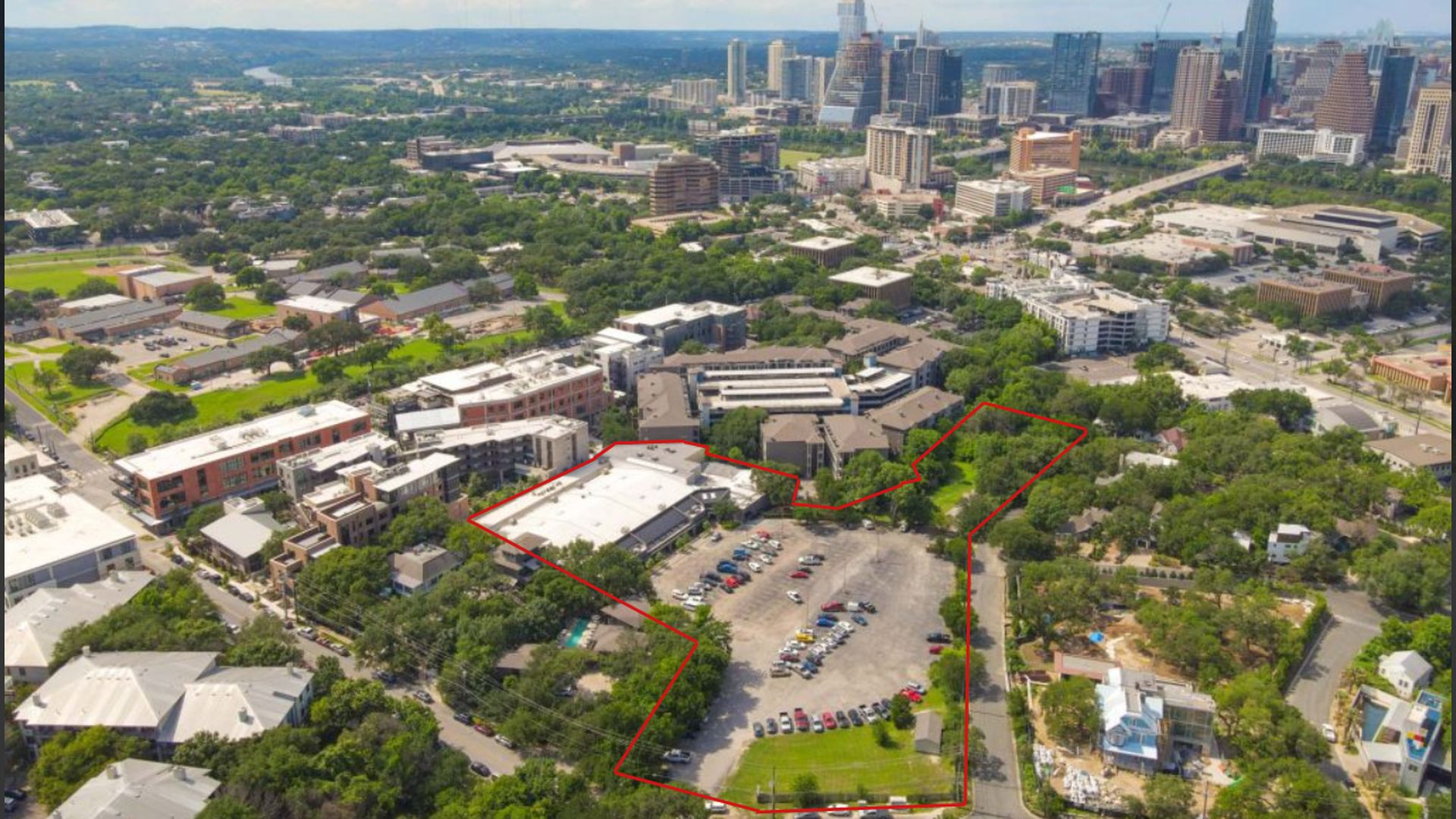 An overview of the property at 200 Academy Drive in Austin