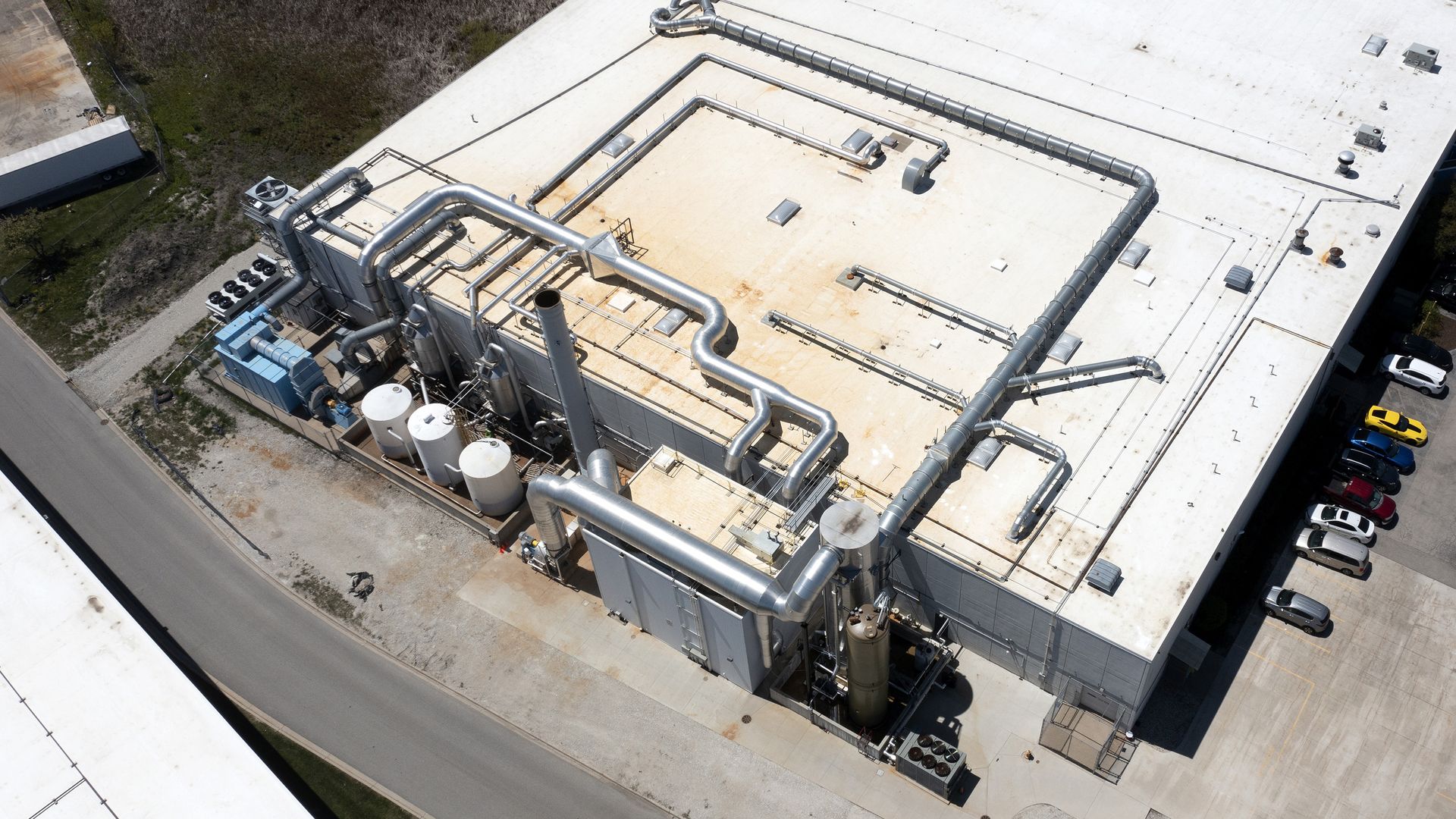 A Medline Industries facilities in Waukegan, Illinois, in 2021. People live near the facility had had higher levels of the cancer-causing chemical ethylene oxide in their bloodstream.